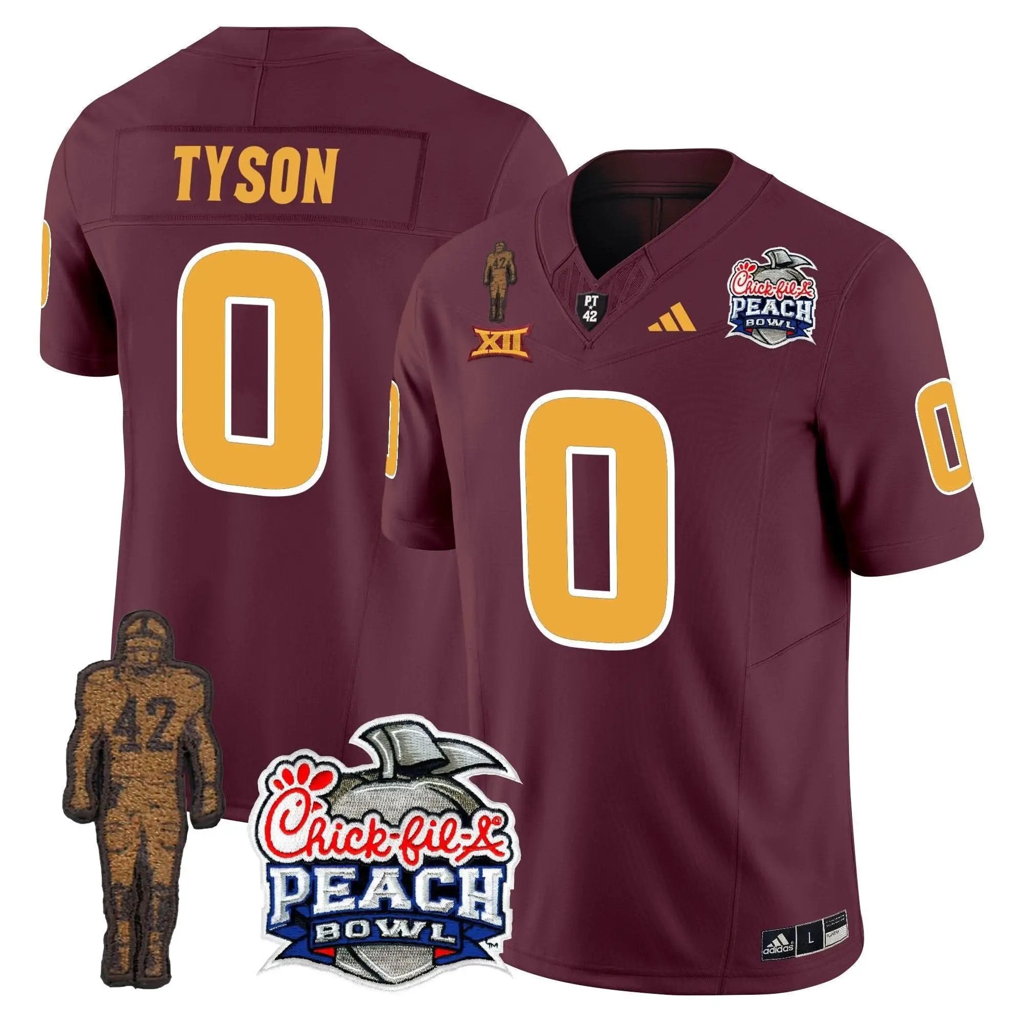 SD Pat Tillman & Peach Bowl Patch Vapor Limited Jersey by Arizona State Sun Devils