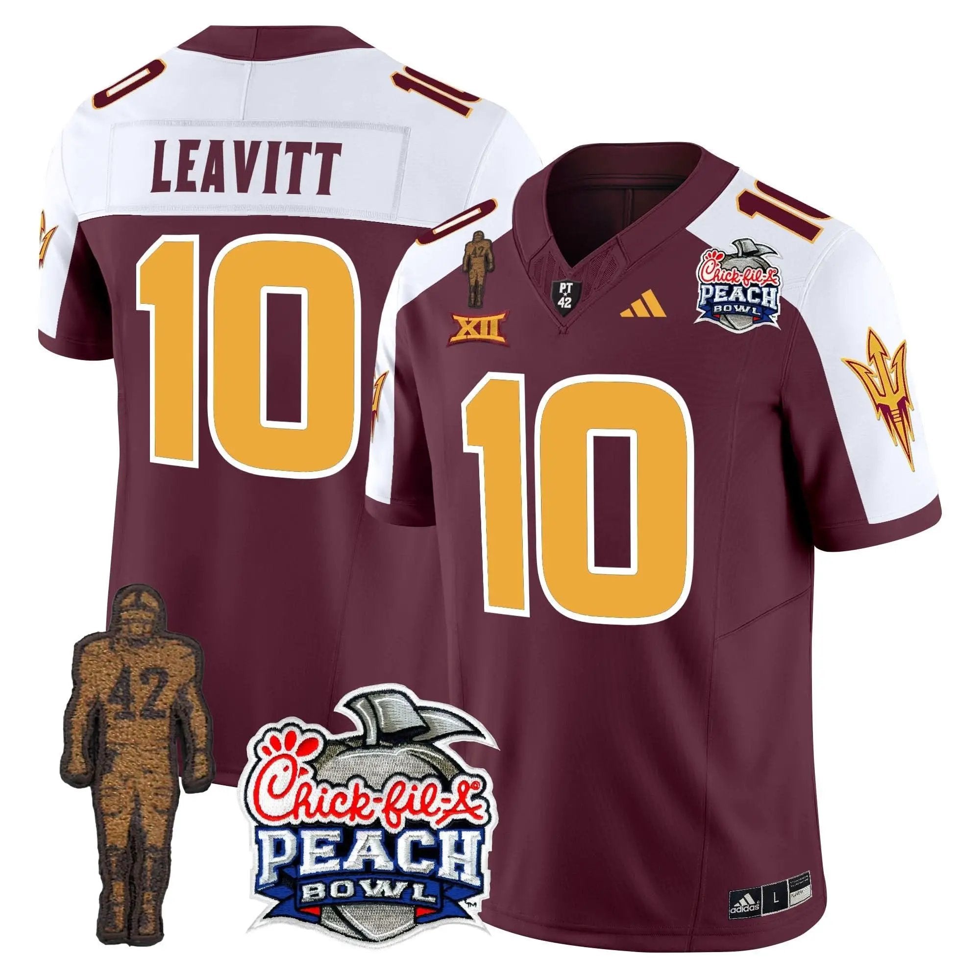 SD Pat Tillman & Peach Bowl Patch Vapor Limited Jersey by Arizona State Sun Devils