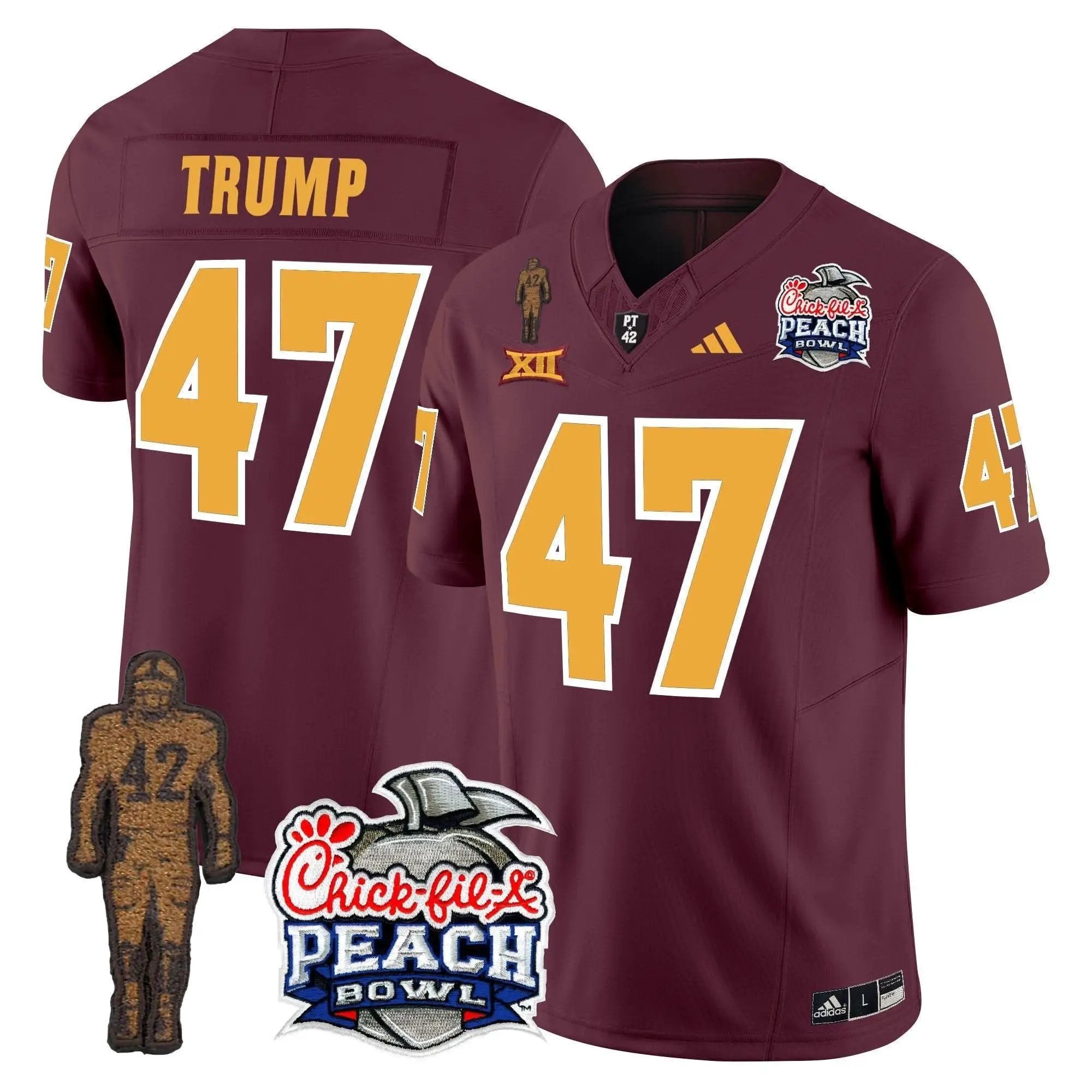 SD Pat Tillman & Peach Bowl Patch Vapor Limited Jersey by Arizona State Sun Devils