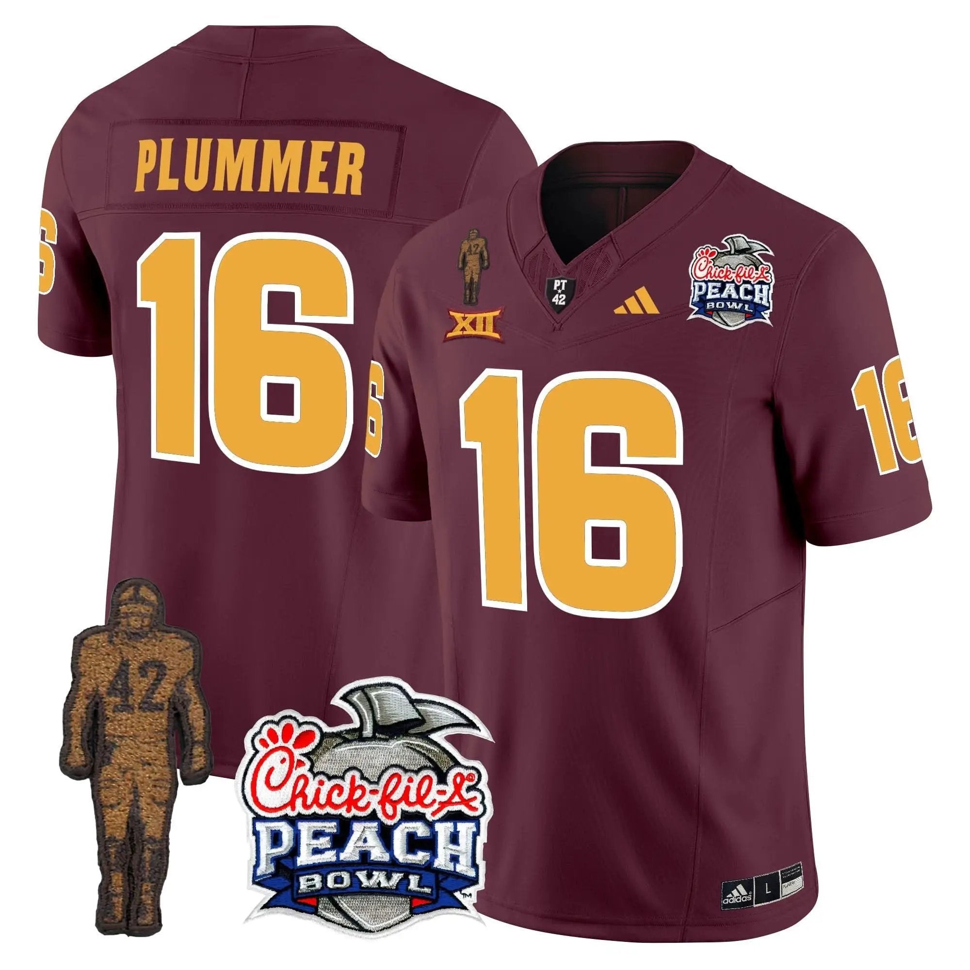 SD Pat Tillman & Peach Bowl Patch Vapor Limited Jersey by Arizona State Sun Devils