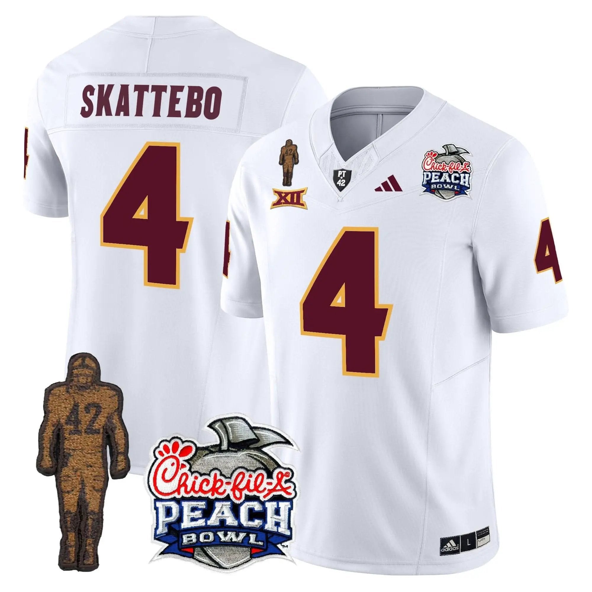 SD Pat Tillman & Peach Bowl Patch Vapor Limited Jersey by Arizona State Sun Devils