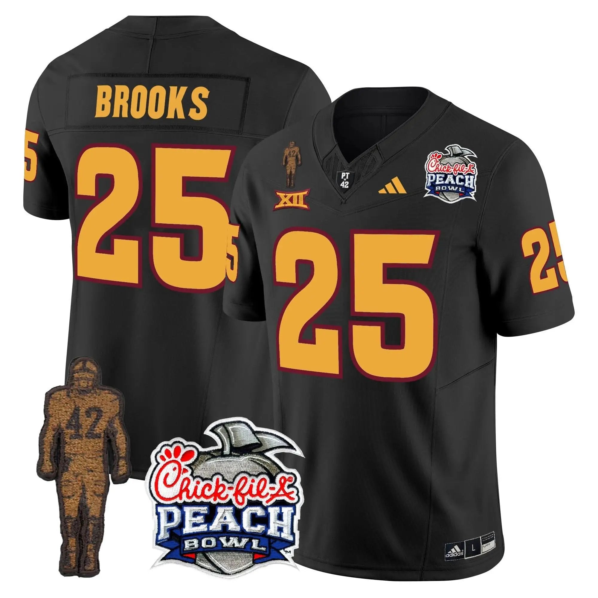 SD Pat Tillman & Peach Bowl Patch Vapor Limited Jersey by Arizona State Sun Devils