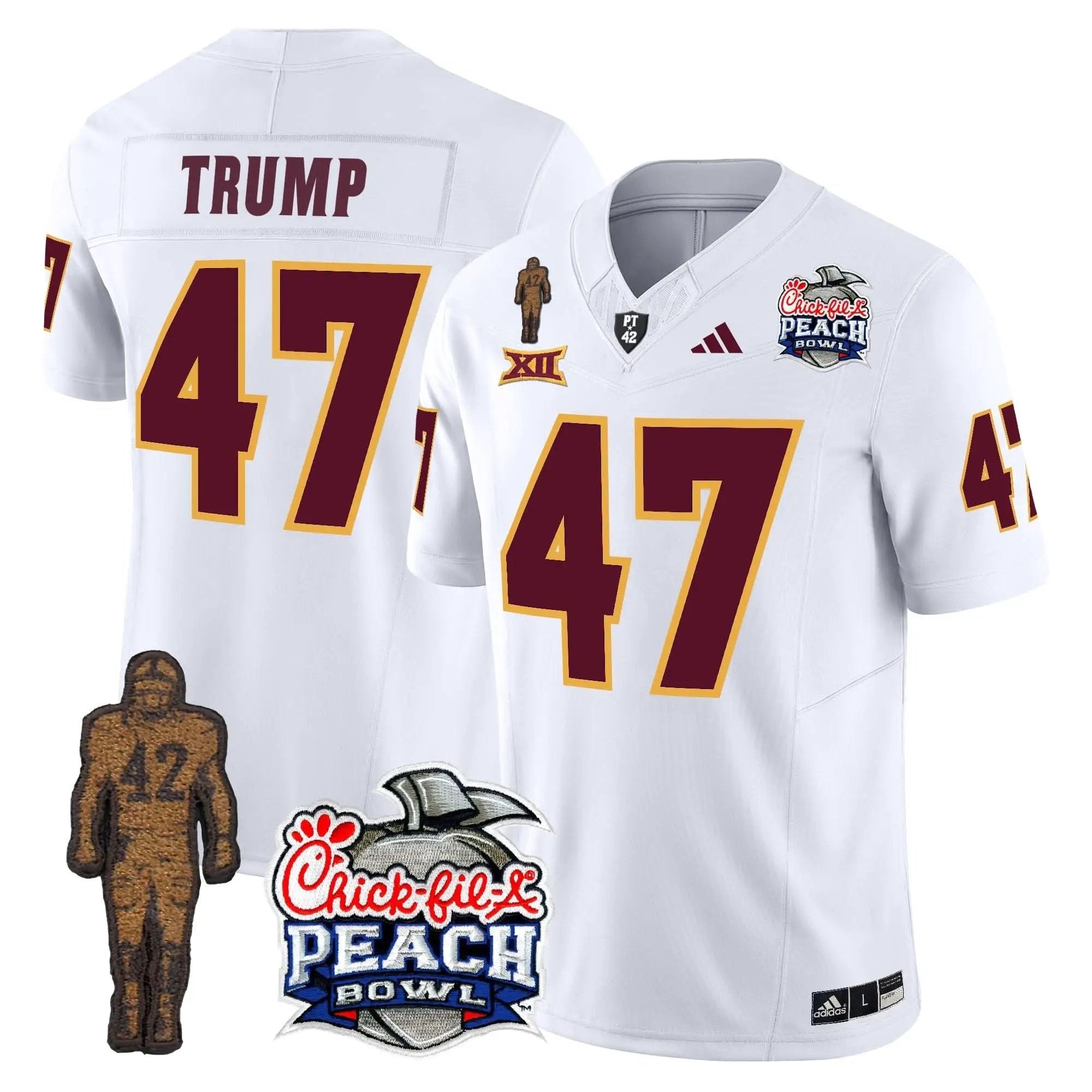 SD Pat Tillman & Peach Bowl Patch Vapor Limited Jersey by Arizona State Sun Devils