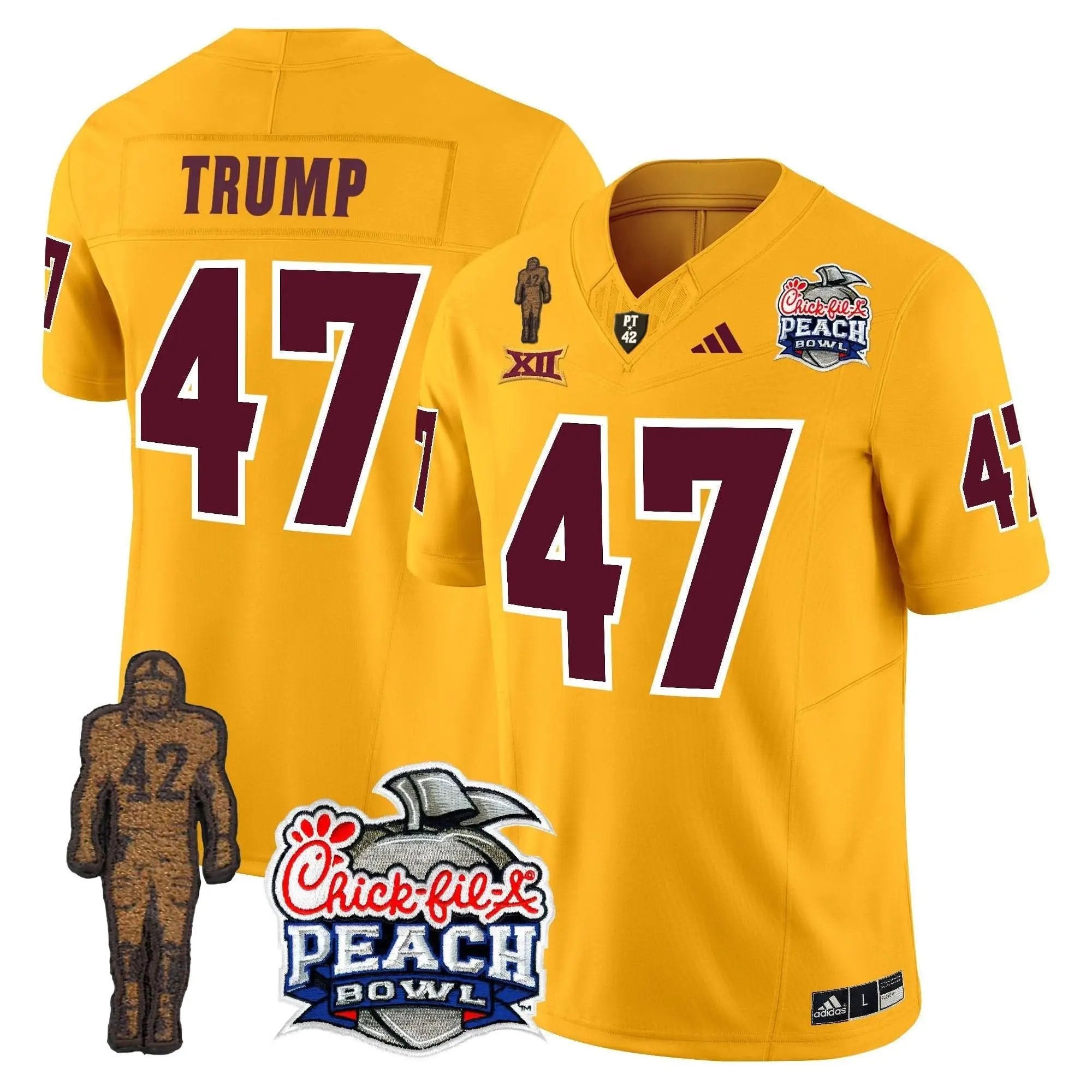 SD Pat Tillman & Peach Bowl Patch Vapor Limited Jersey by Arizona State Sun Devils