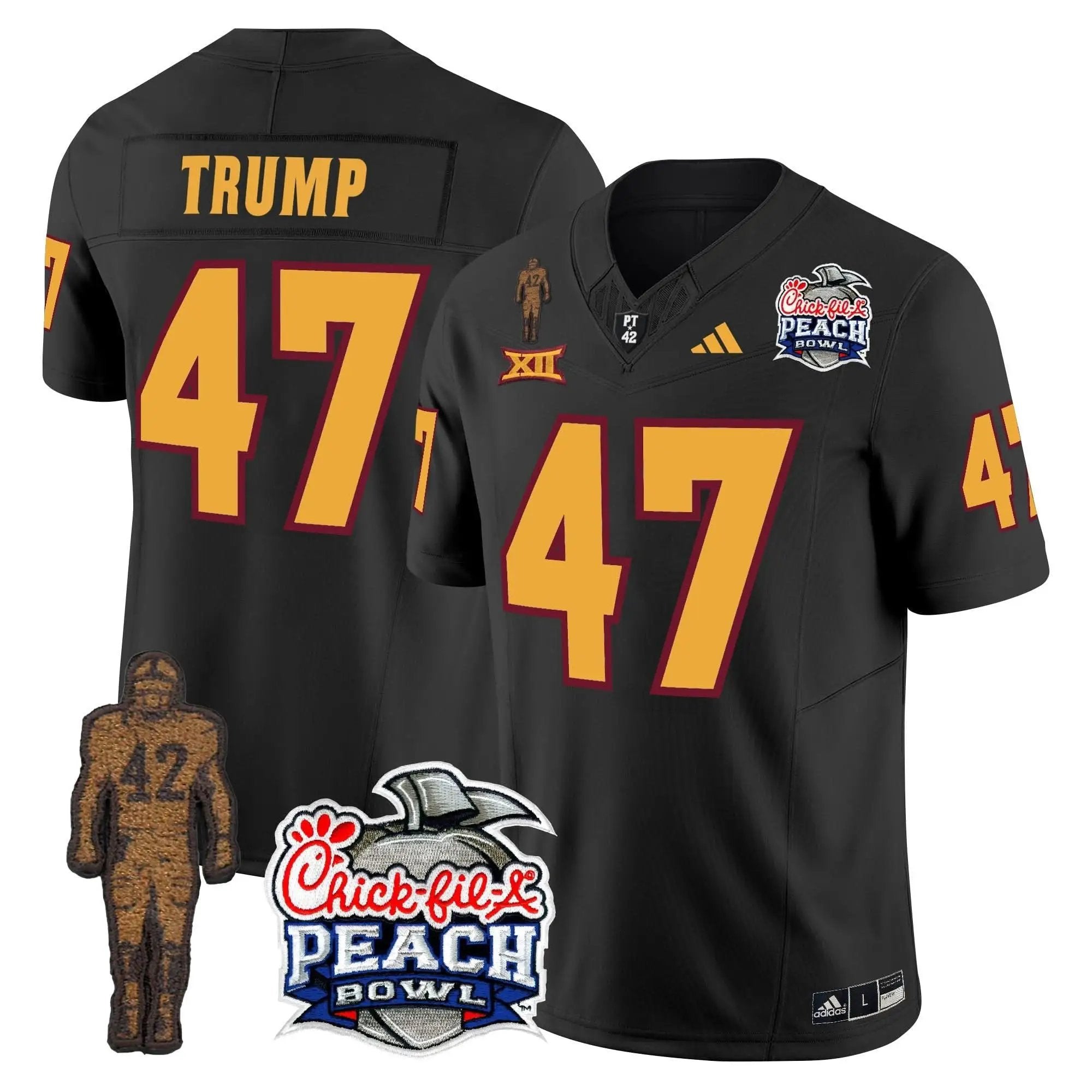SD Pat Tillman & Peach Bowl Patch Vapor Limited Jersey by Arizona State Sun Devils