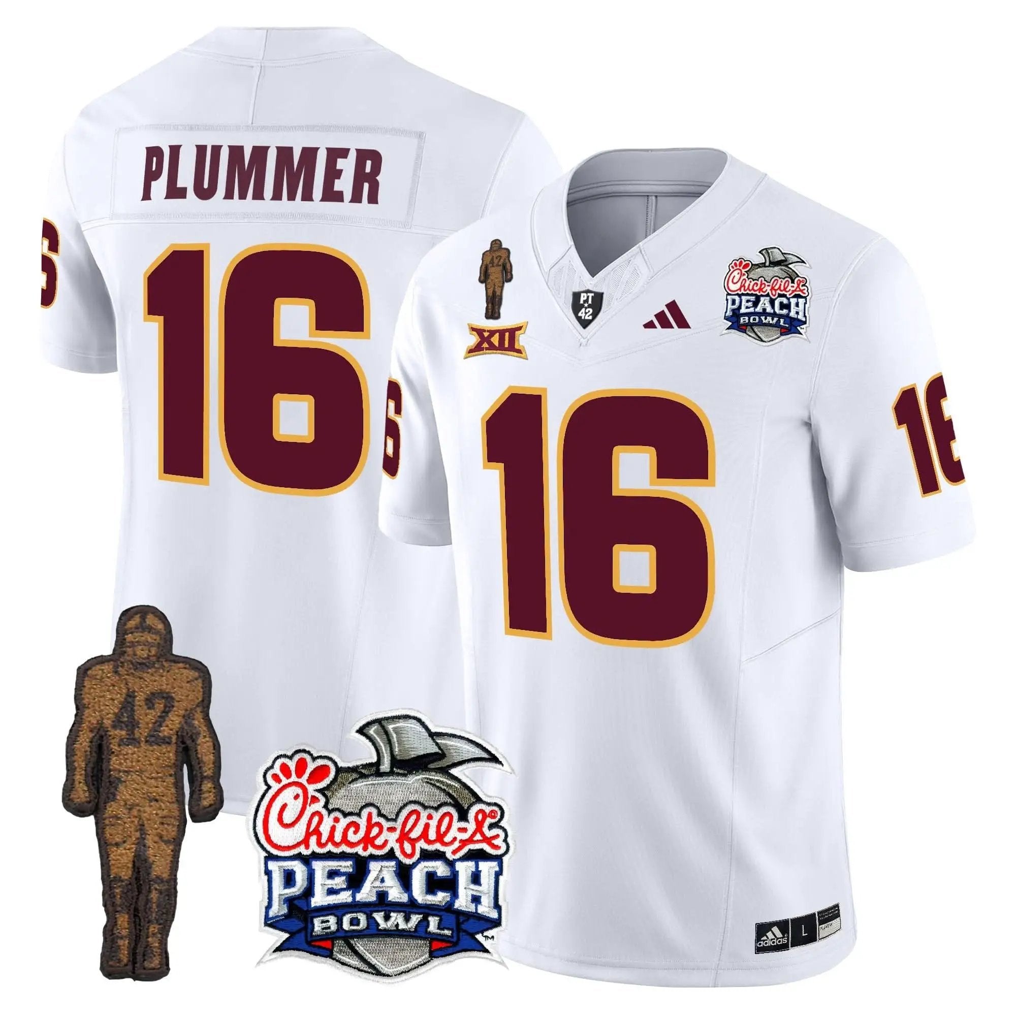 SD Pat Tillman & Peach Bowl Patch Vapor Limited Jersey by Arizona State Sun Devils