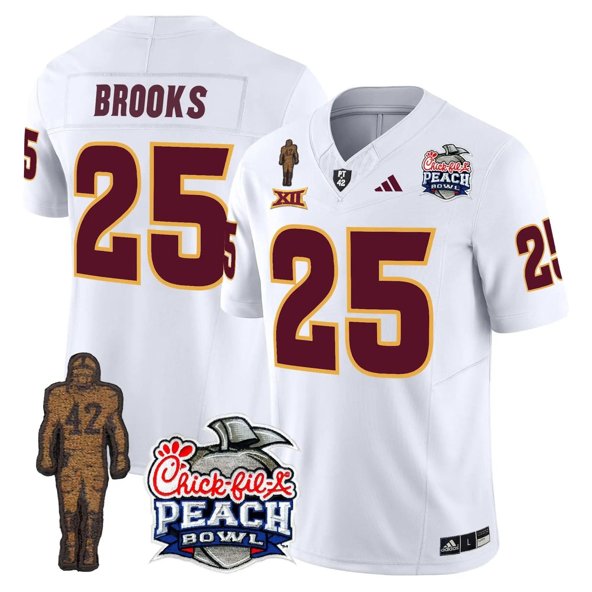 SD Pat Tillman & Peach Bowl Patch Vapor Limited Jersey by Arizona State Sun Devils