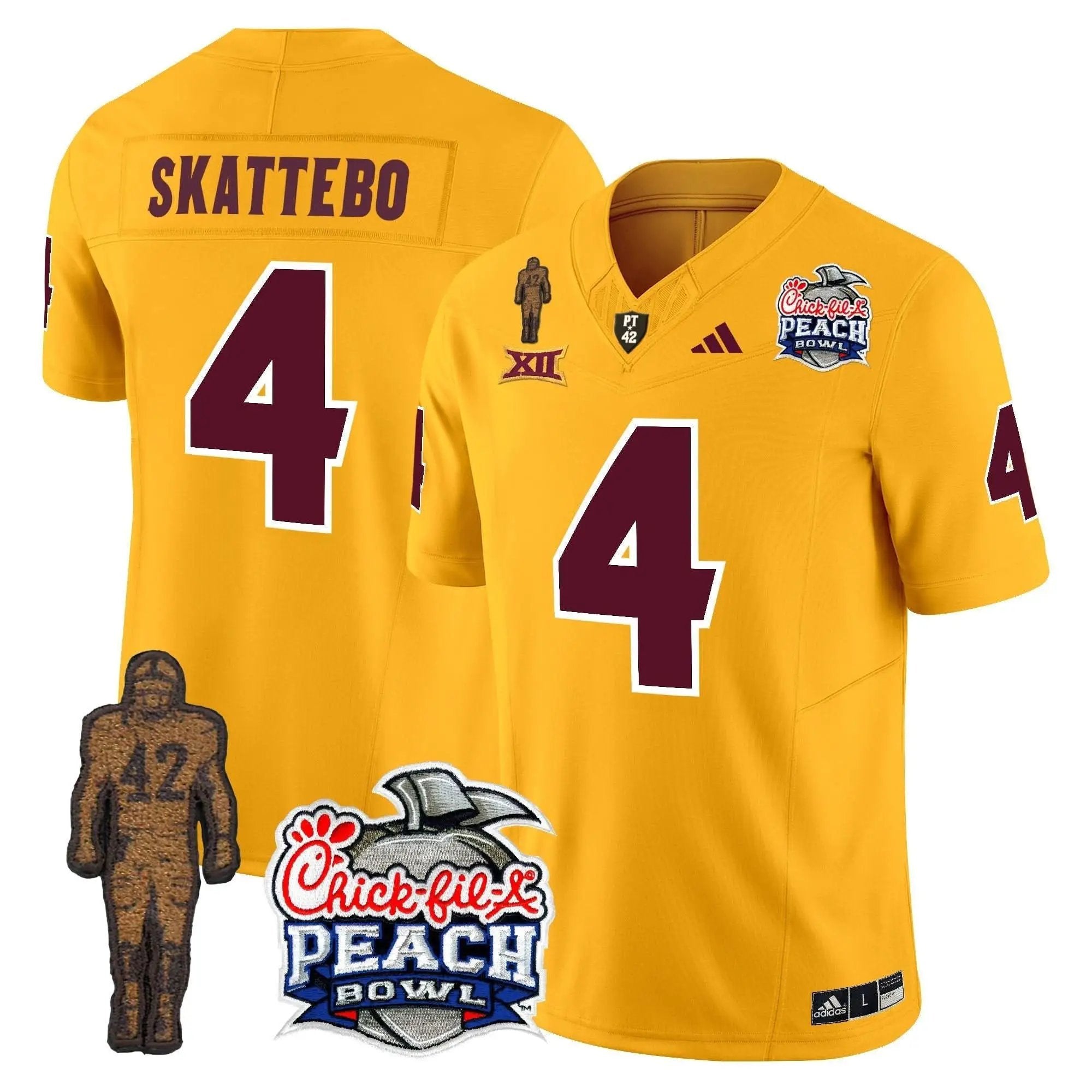 SD Pat Tillman & Peach Bowl Patch Vapor Limited Jersey by Arizona State Sun Devils