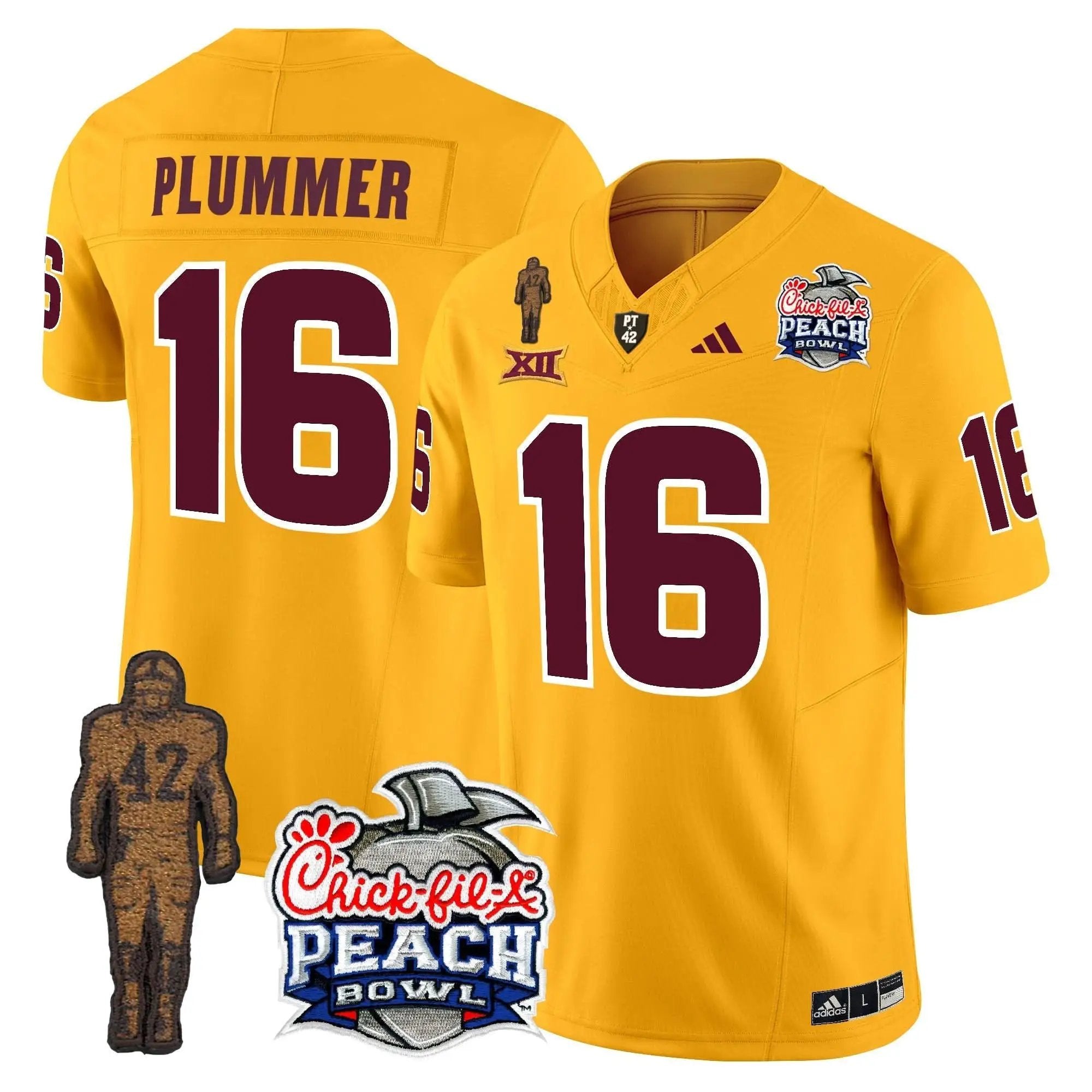 SD Pat Tillman & Peach Bowl Patch Vapor Limited Jersey by Arizona State Sun Devils