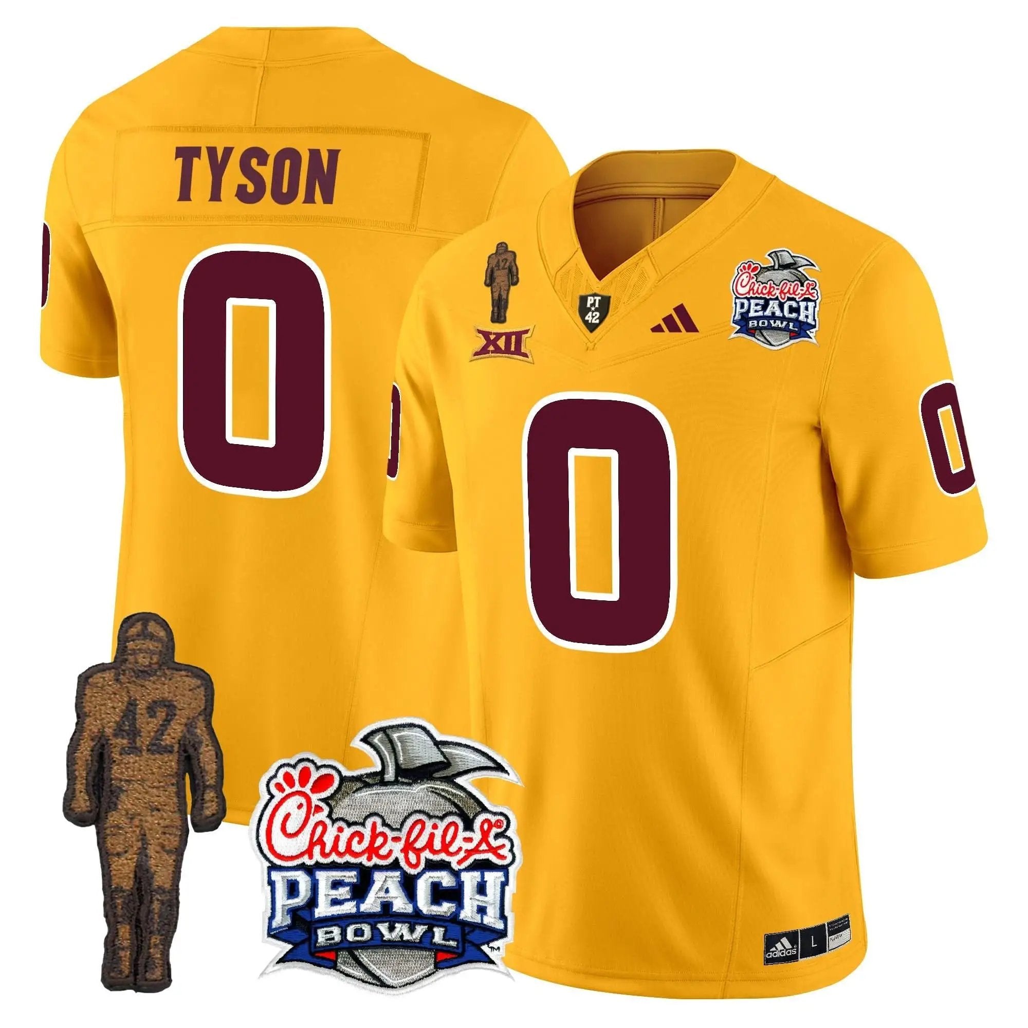 SD Pat Tillman & Peach Bowl Patch Vapor Limited Jersey by Arizona State Sun Devils