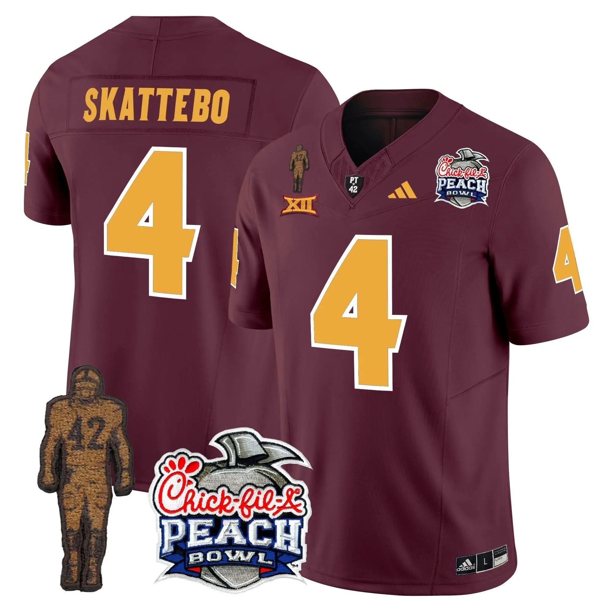 SD Pat Tillman & Peach Bowl Patch Vapor Limited Jersey by Arizona State Sun Devils
