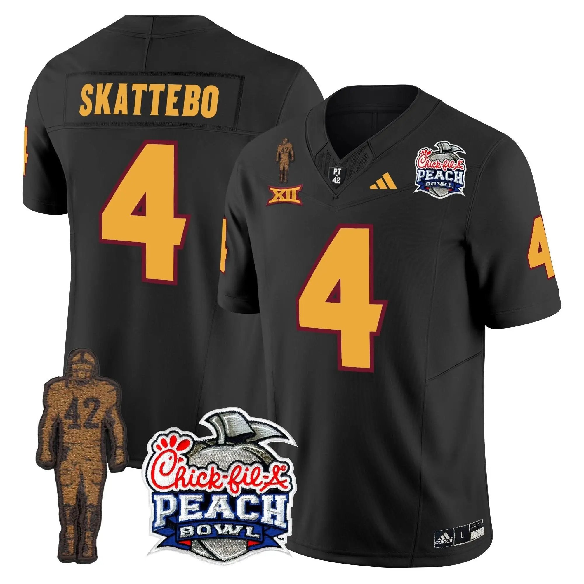 SD Pat Tillman & Peach Bowl Patch Vapor Limited Jersey by Arizona State Sun Devils