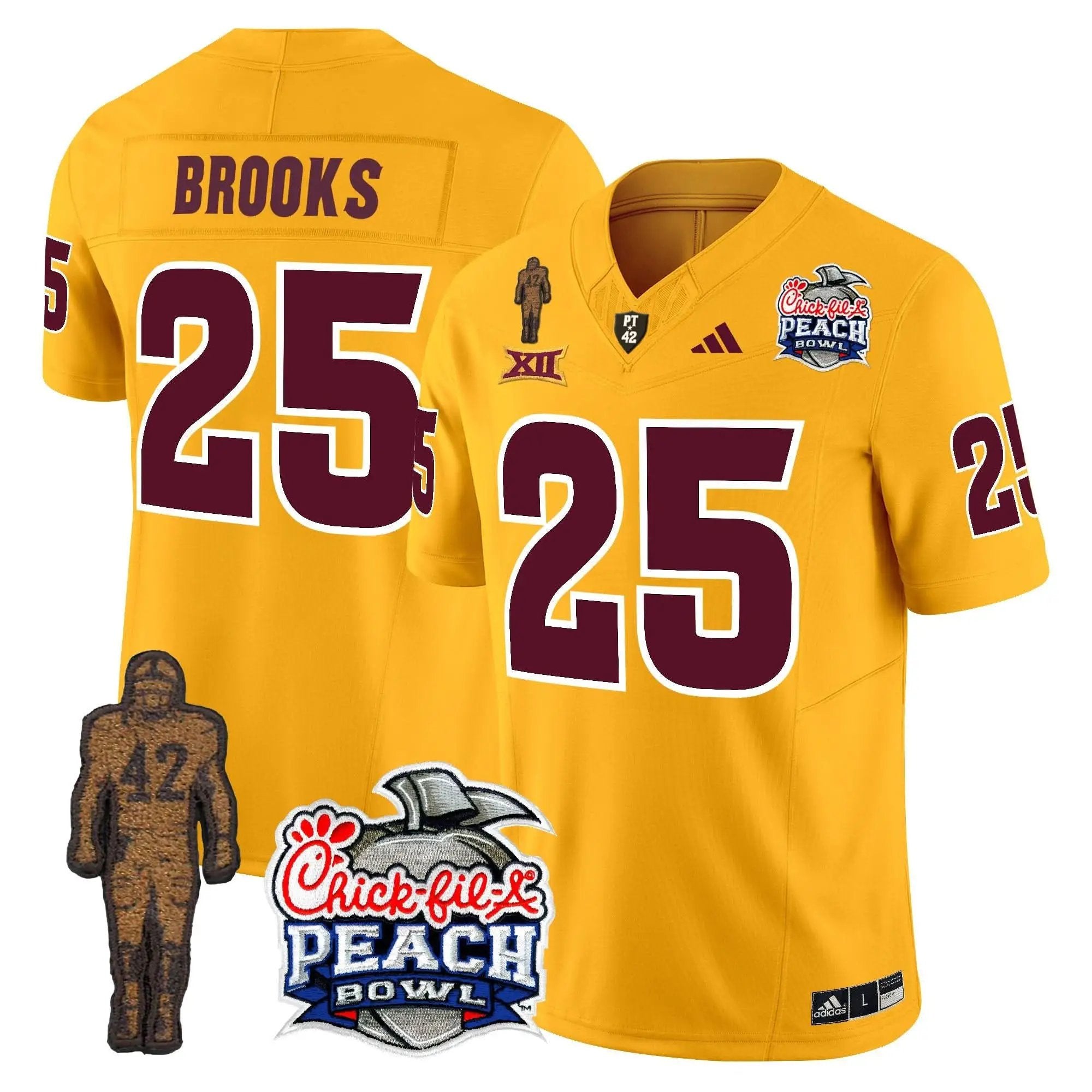 SD Pat Tillman & Peach Bowl Patch Vapor Limited Jersey by Arizona State Sun Devils