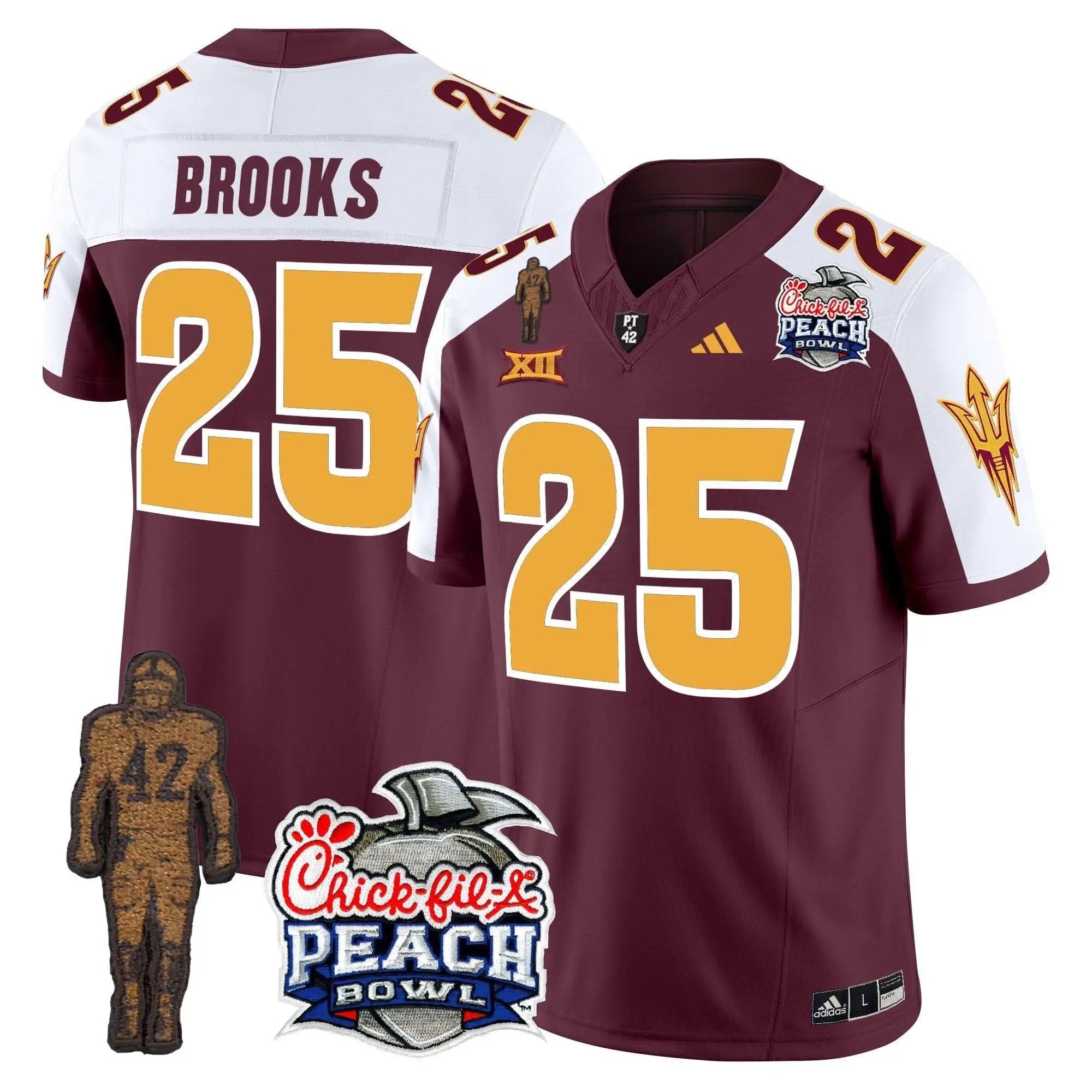 SD Pat Tillman & Peach Bowl Patch Vapor Limited Jersey by Arizona State Sun Devils