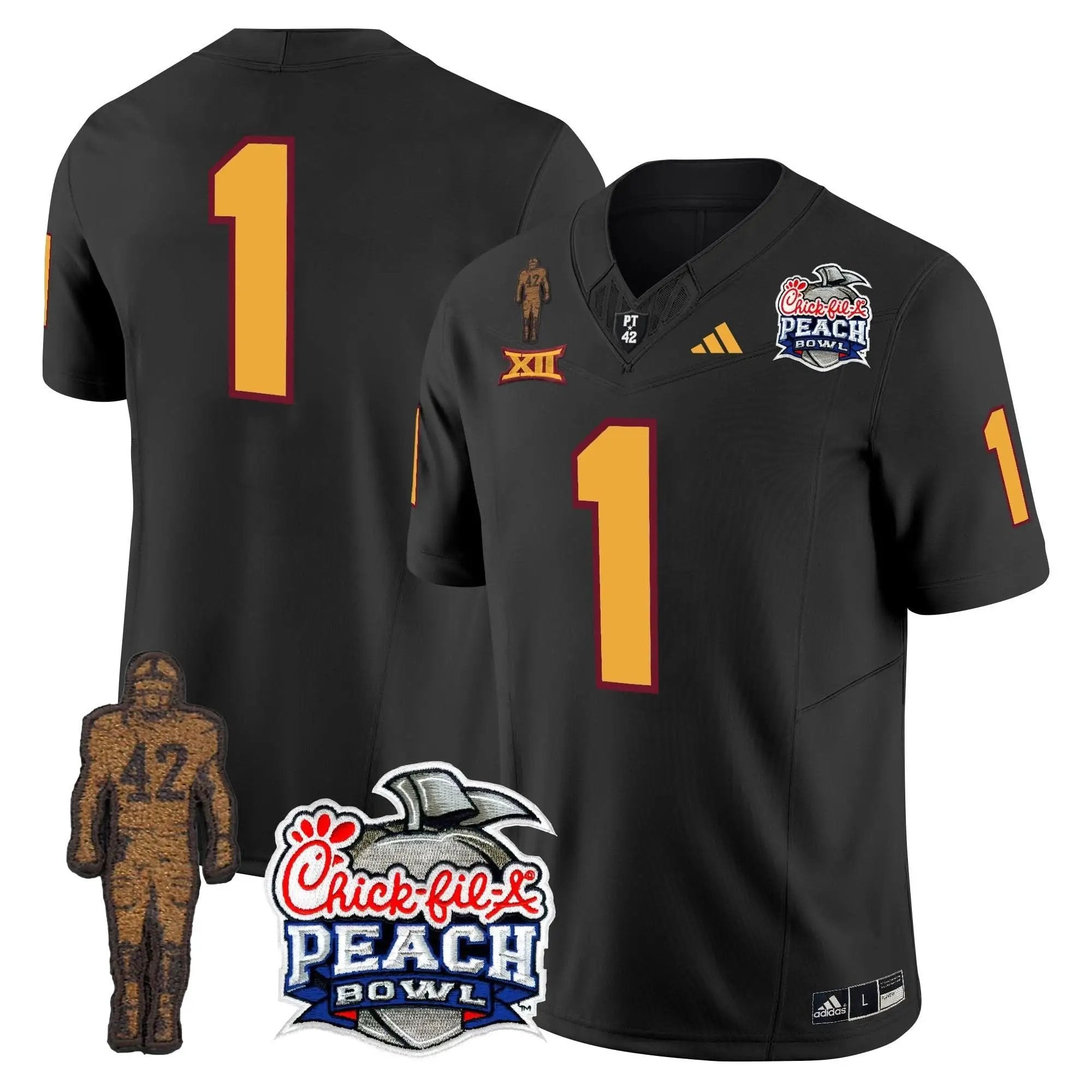 SD Pat Tillman & Peach Bowl Patch Vapor Limited Jersey by Arizona State Sun Devils