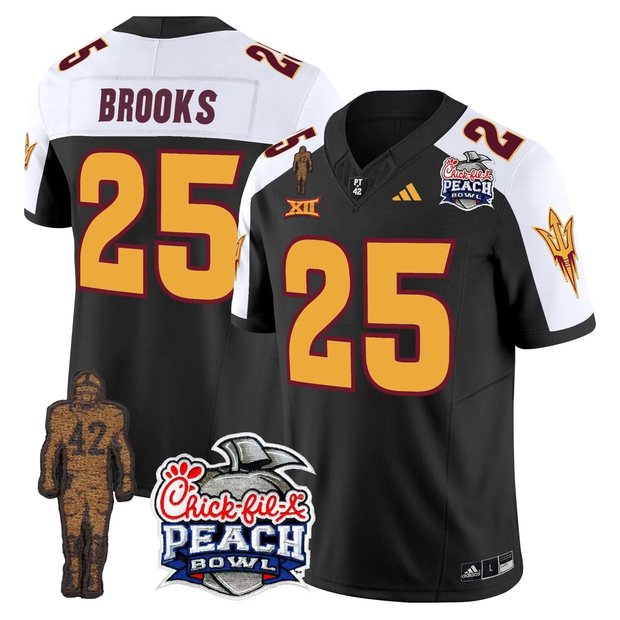 SD Pat Tillman & Peach Bowl Patch Vapor Limited Jersey by Arizona State Sun Devils