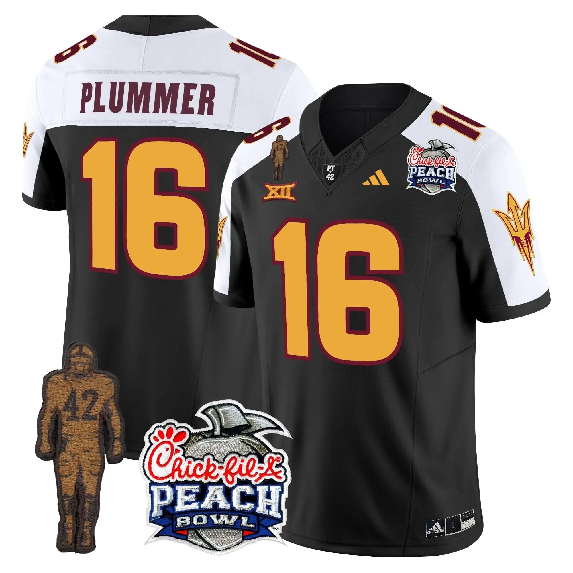 SD Pat Tillman & Peach Bowl Patch Vapor Limited Jersey by Arizona State Sun Devils