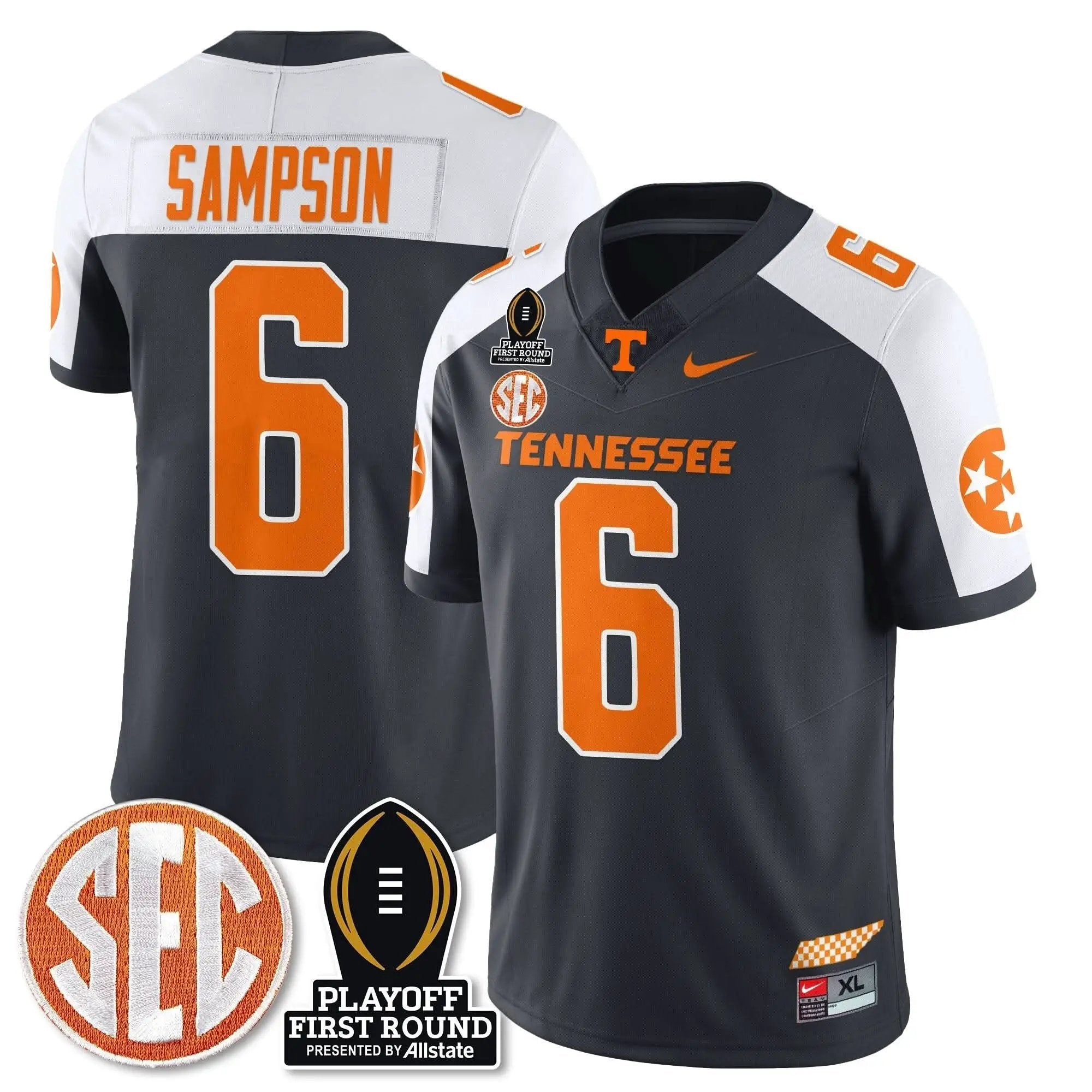 TV Football Jersey - Playoff First Round Patch by Tennessee Volunteers
