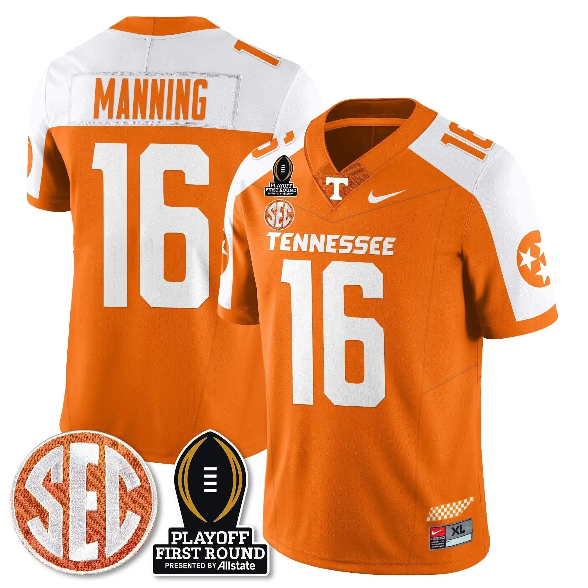 TV Football Jersey - Playoff First Round Patch by Tennessee Volunteers
