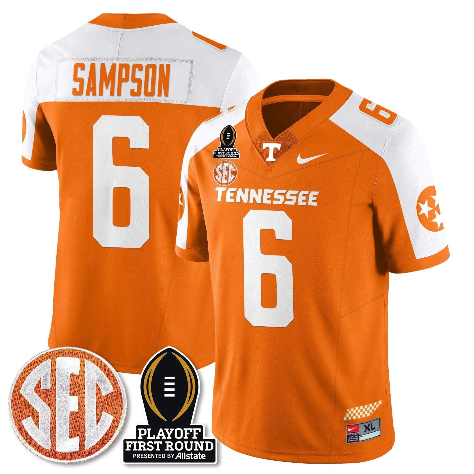 TV Football Jersey - Playoff First Round Patch by Tennessee Volunteers