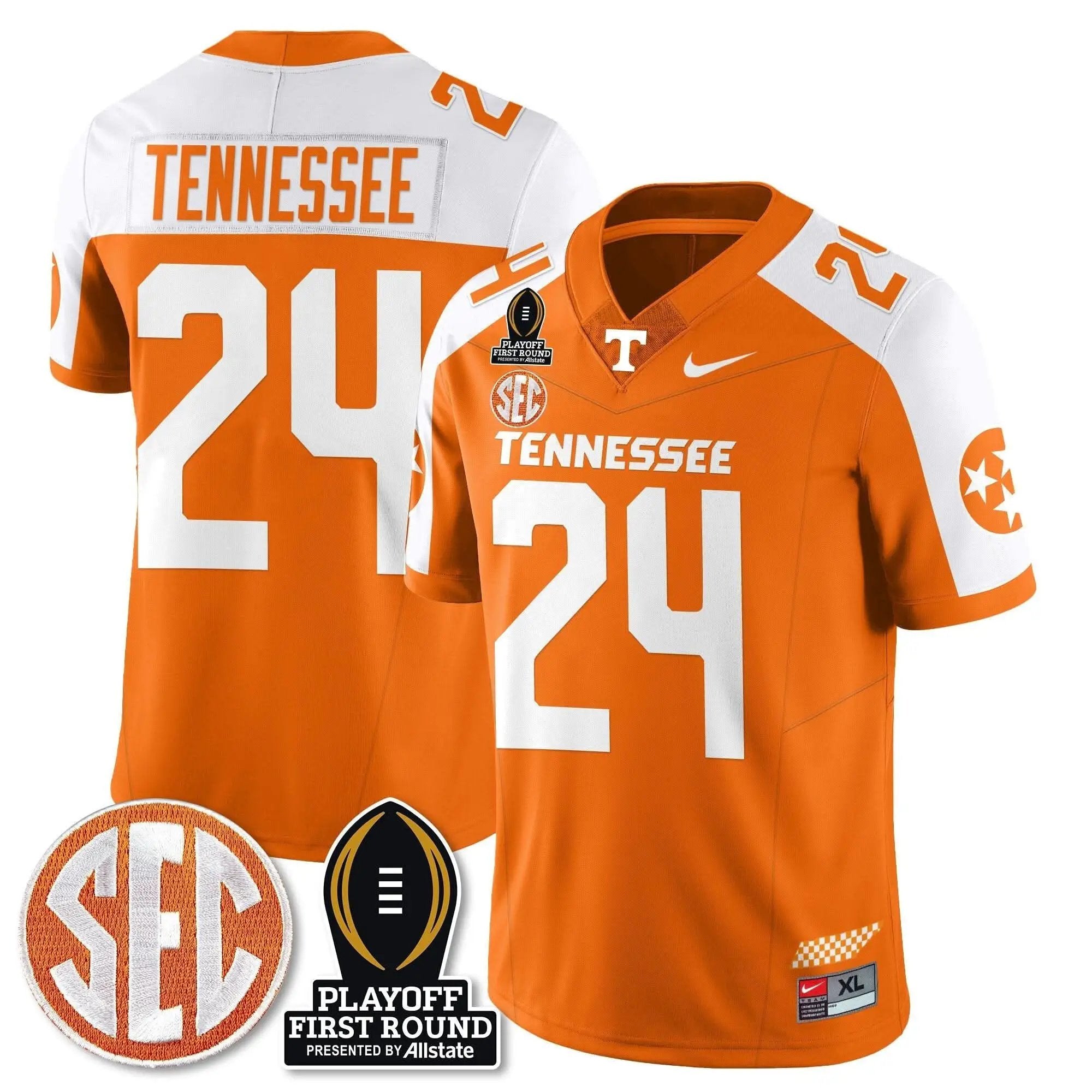 TV Football Jersey - Playoff First Round Patch by Tennessee Volunteers