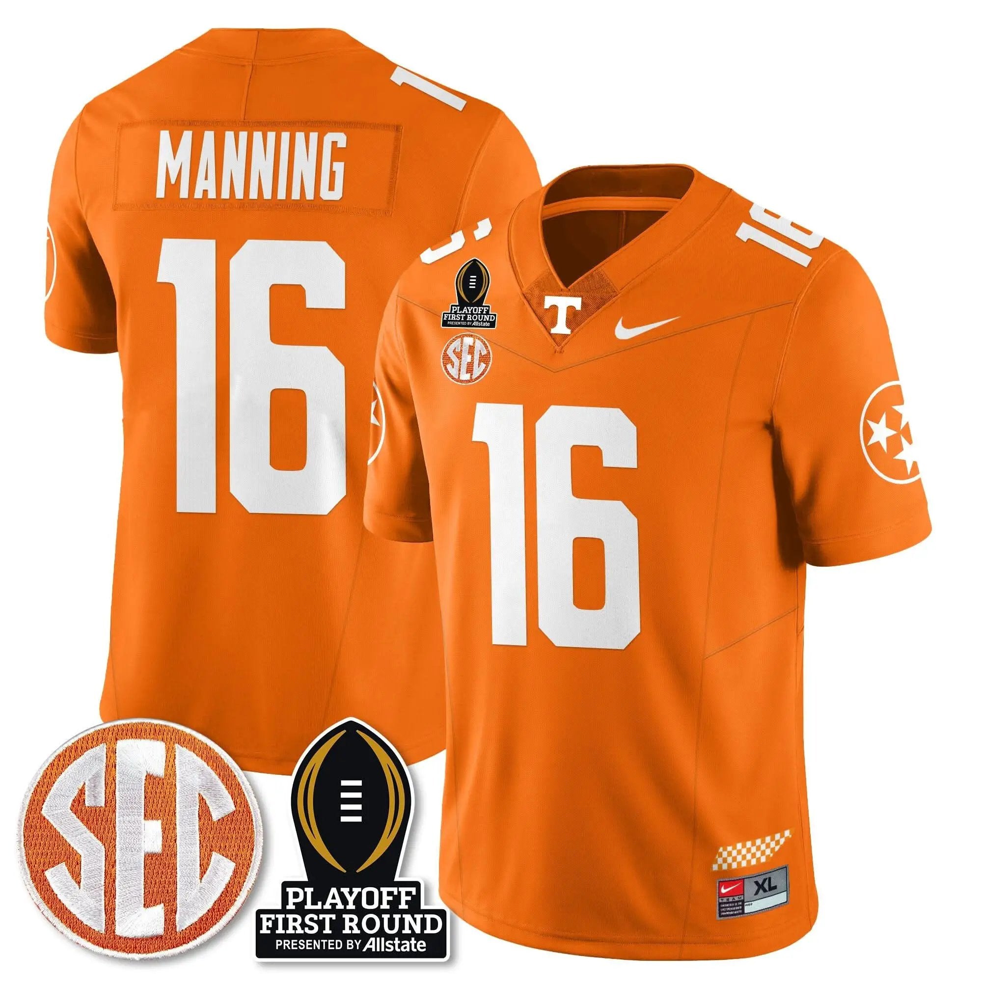 TV Football Jersey - Playoff First Round Patch by Tennessee Volunteers