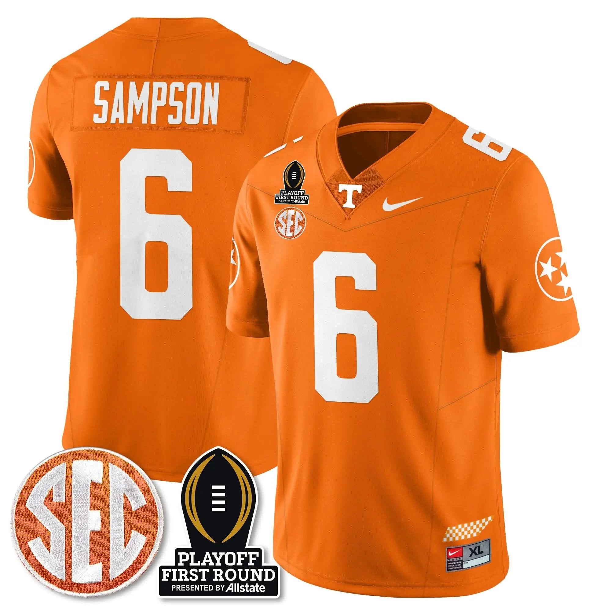 TV Football Jersey - Playoff First Round Patch by Tennessee Volunteers