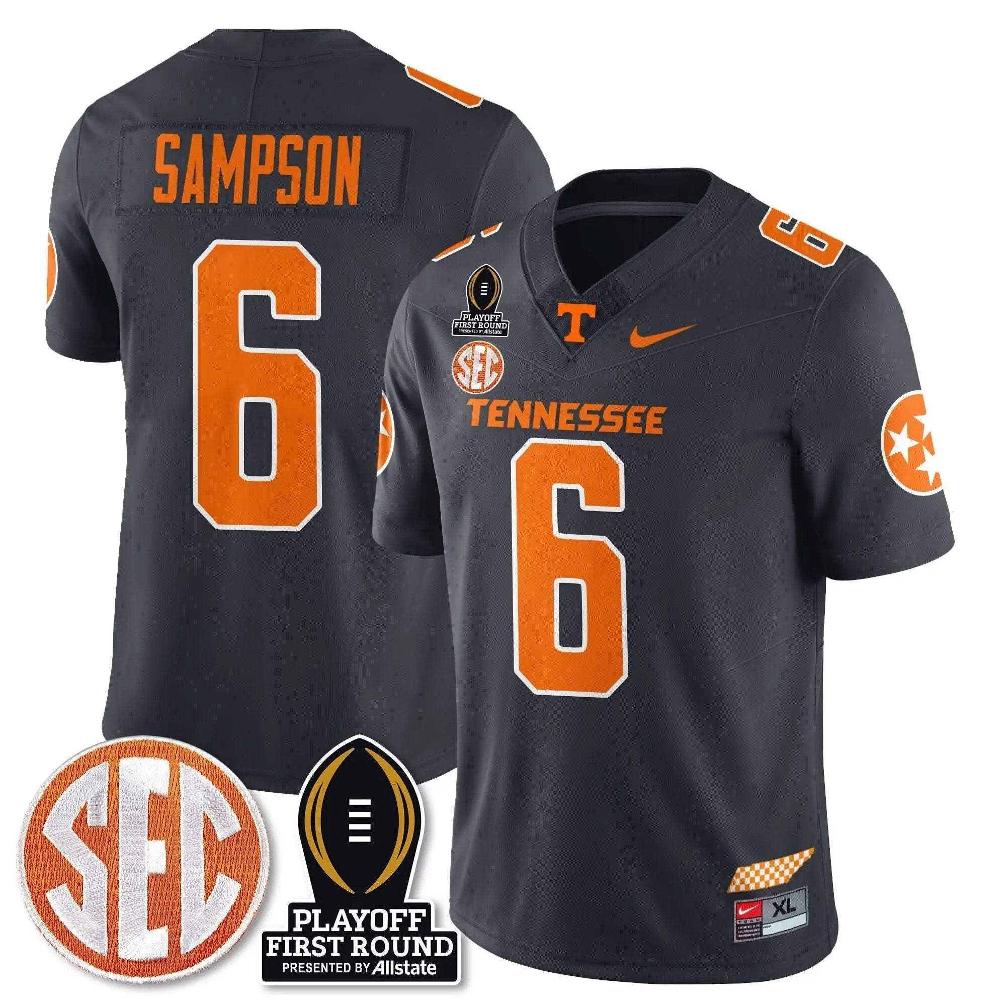 TV Football Jersey - Playoff First Round Patch by Tennessee Volunteers