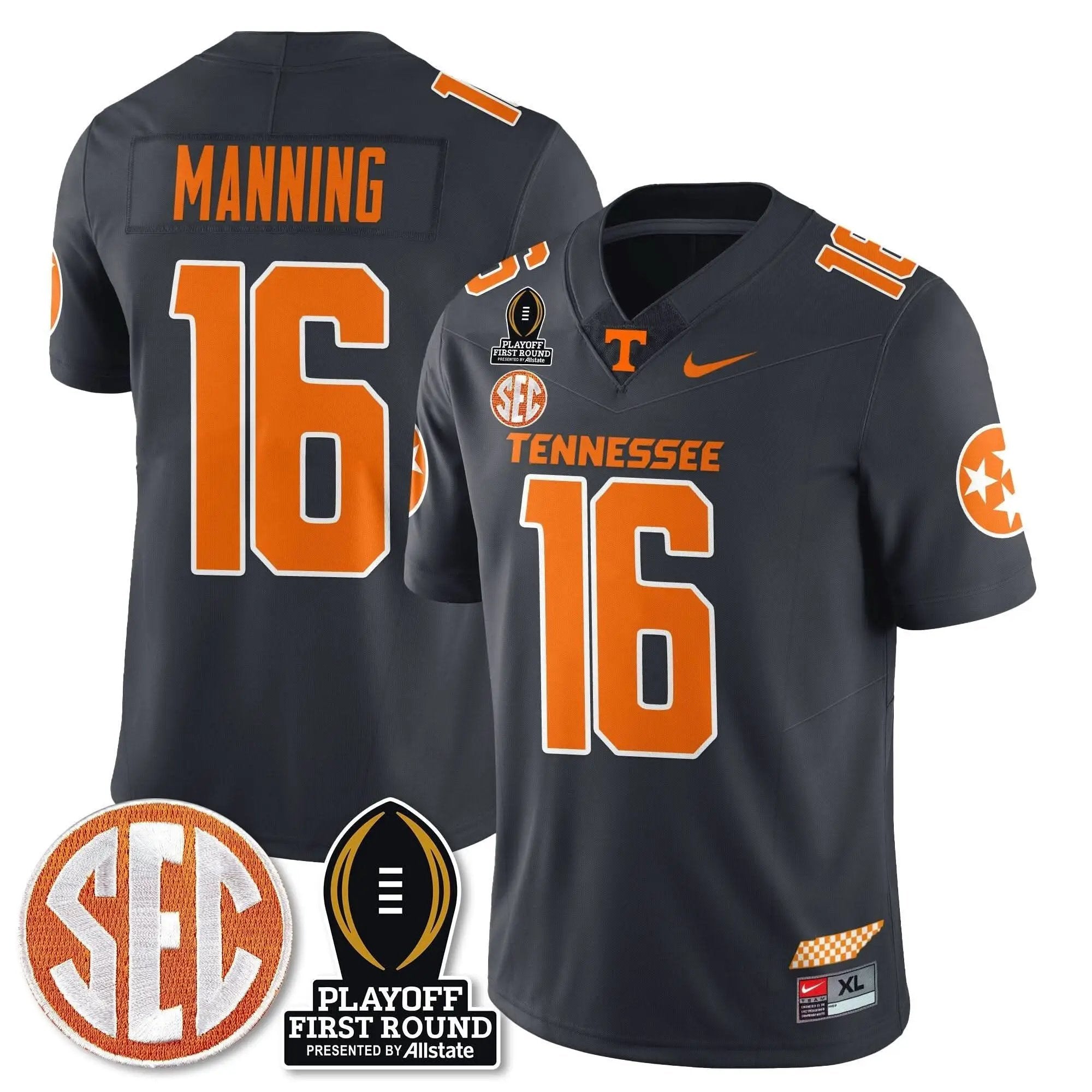 TV Football Jersey - Playoff First Round Patch by Tennessee Volunteers