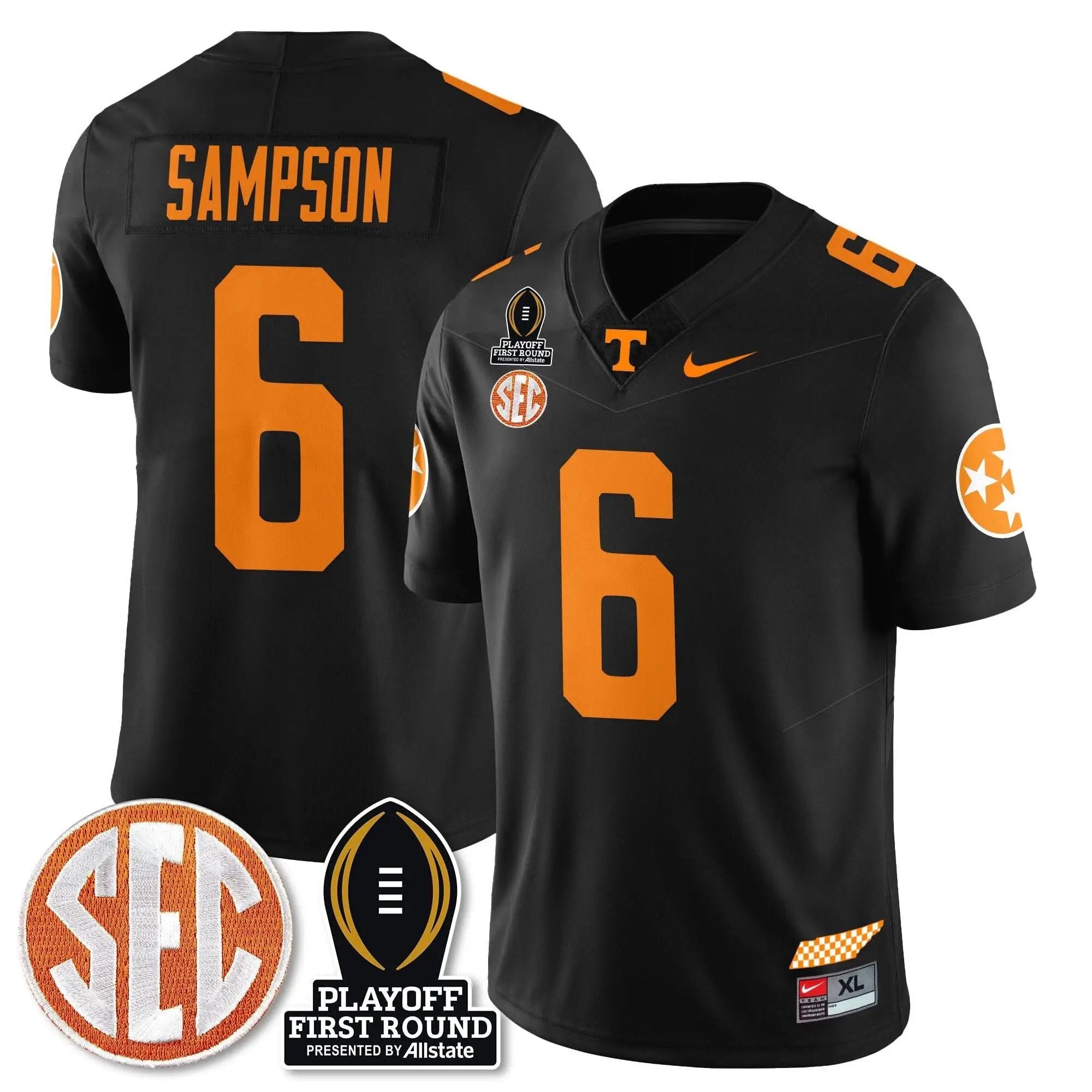 TV Football Jersey - Playoff First Round Patch by Tennessee Volunteers