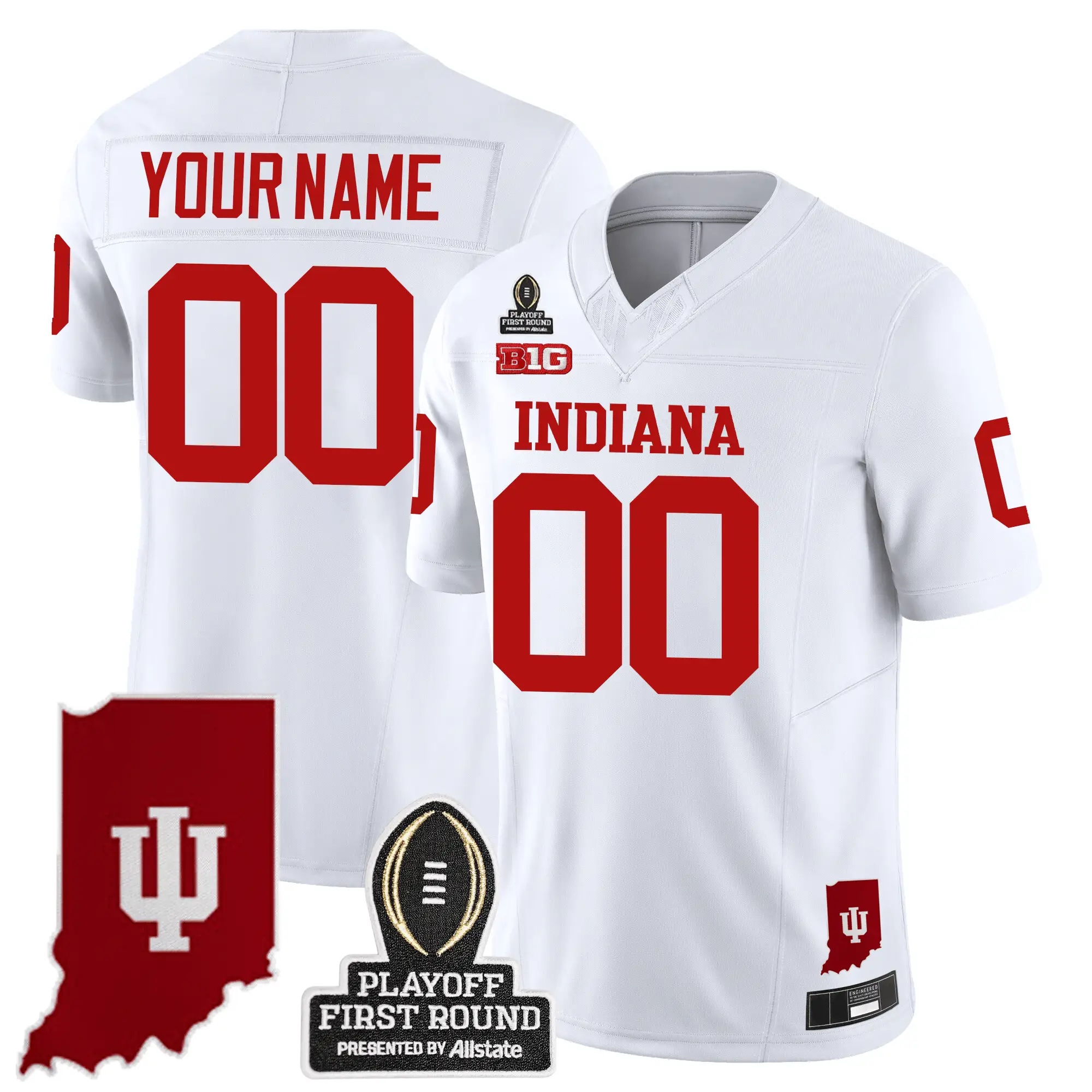IND 24/25 Jersey - CFP First Round Patch by Indiana Hoosiers