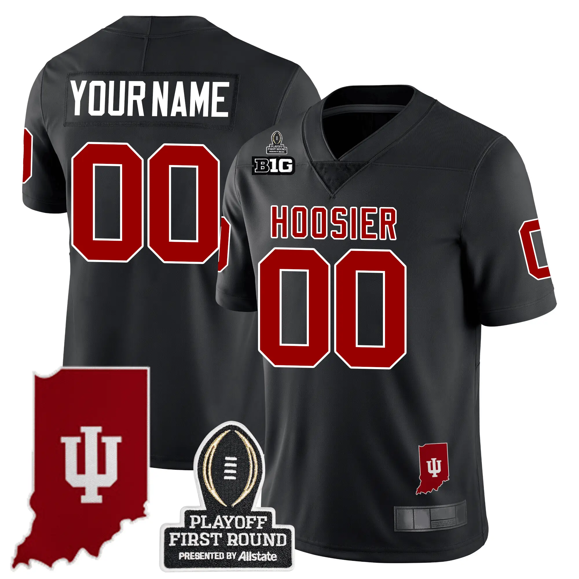 IND 24/25 Jersey - CFP First Round Patch by Indiana Hoosiers