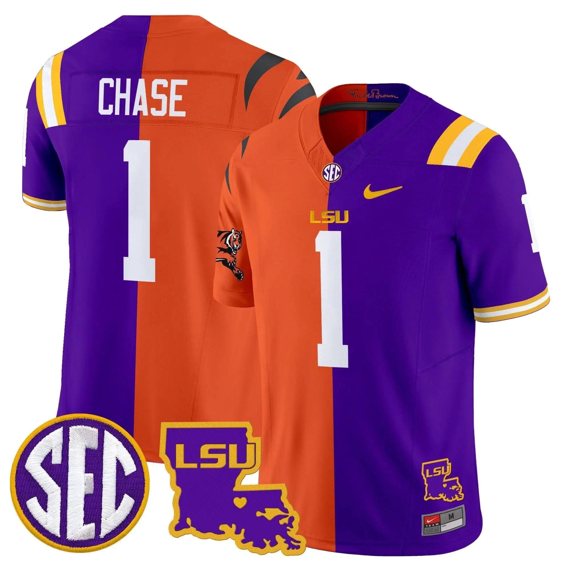 LSU Tiger Split Vapor Limited Jersey by LSU Tigers