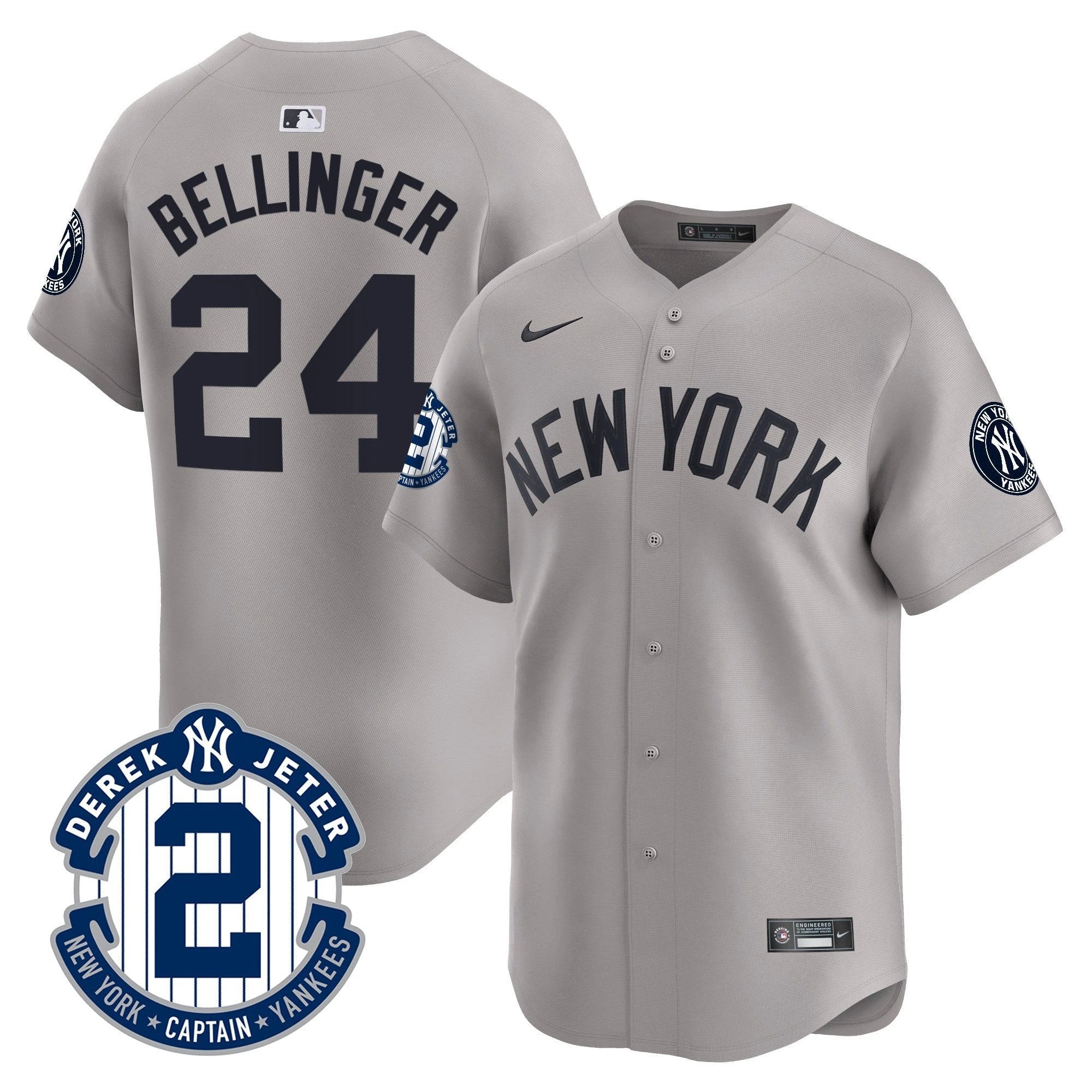 Yankees Derek Jeter Patch Vapor Premier Limited Jersey - All Stitched by Digigearus