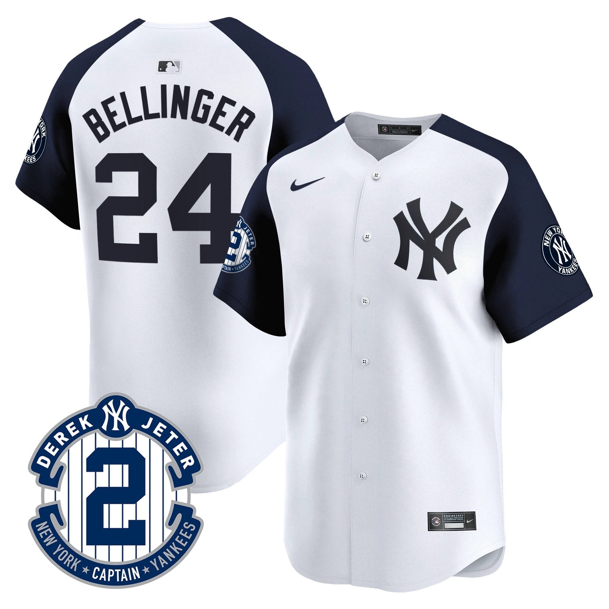 Yankees Derek Jeter Patch Vapor Premier Limited Jersey - All Stitched by Digigearus