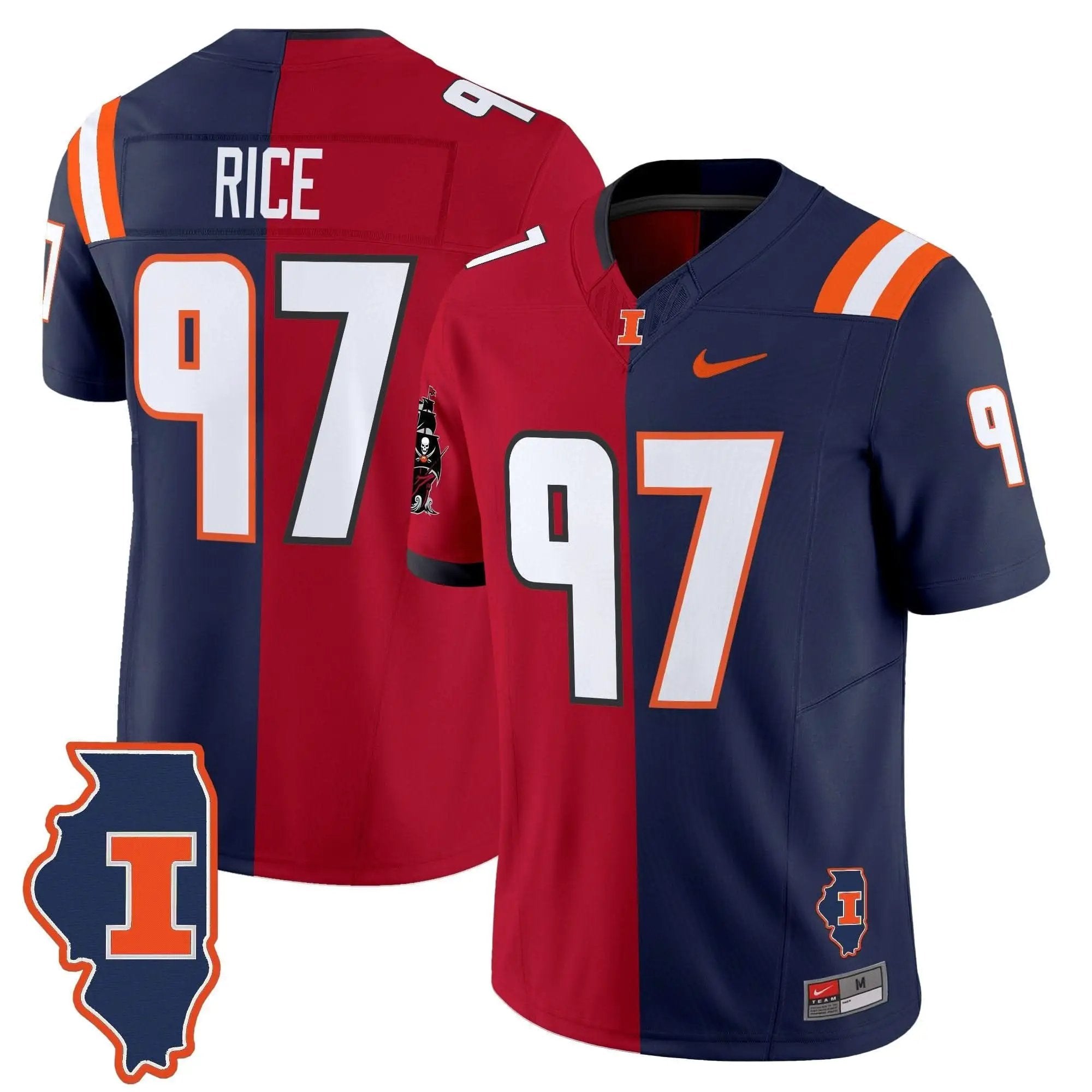 ILL Split Vapor Limited Jersey by Illinois Fighting Illini
