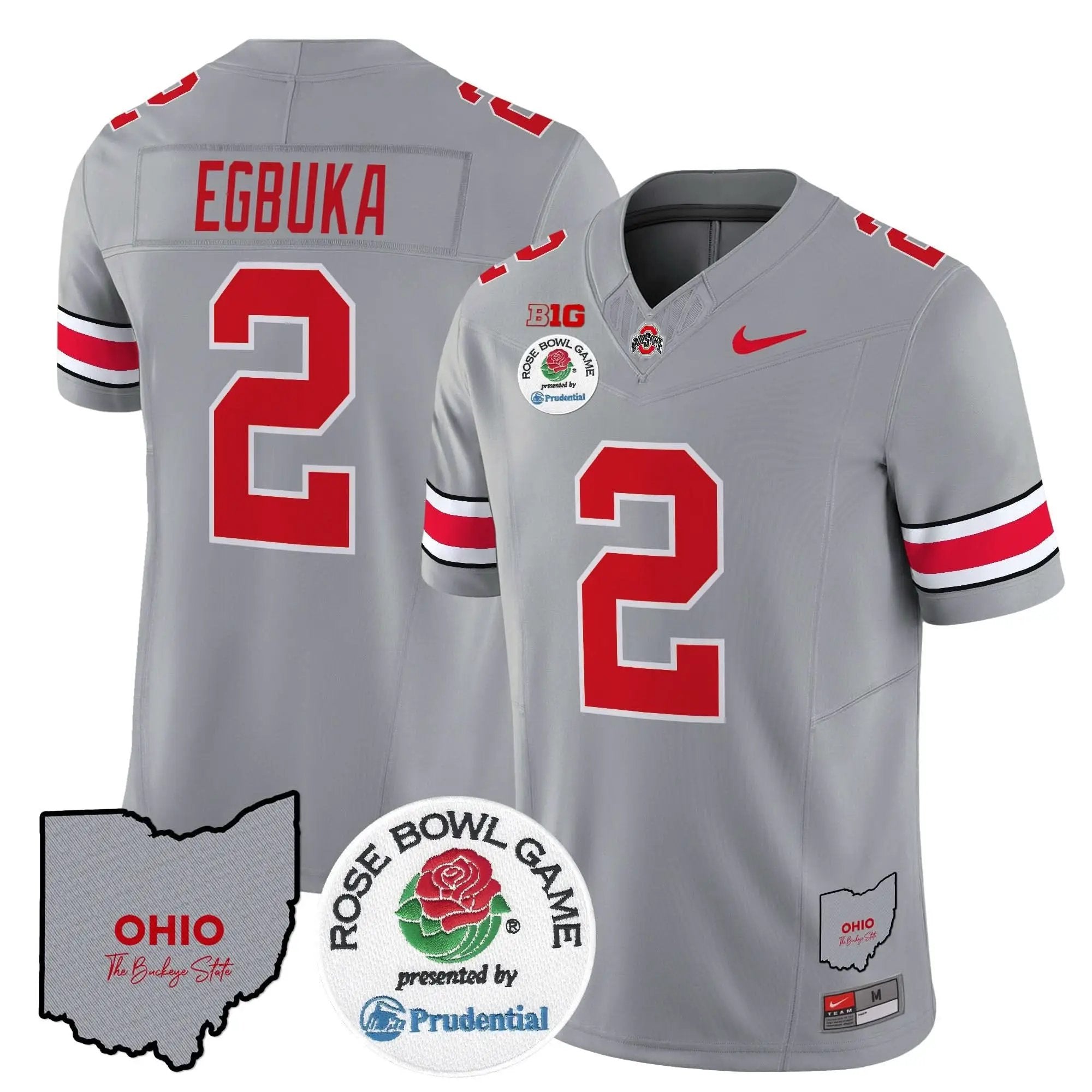 OSB Rose Bowl Vapor Limited Jersey V2 by Ohio State Buckeyes