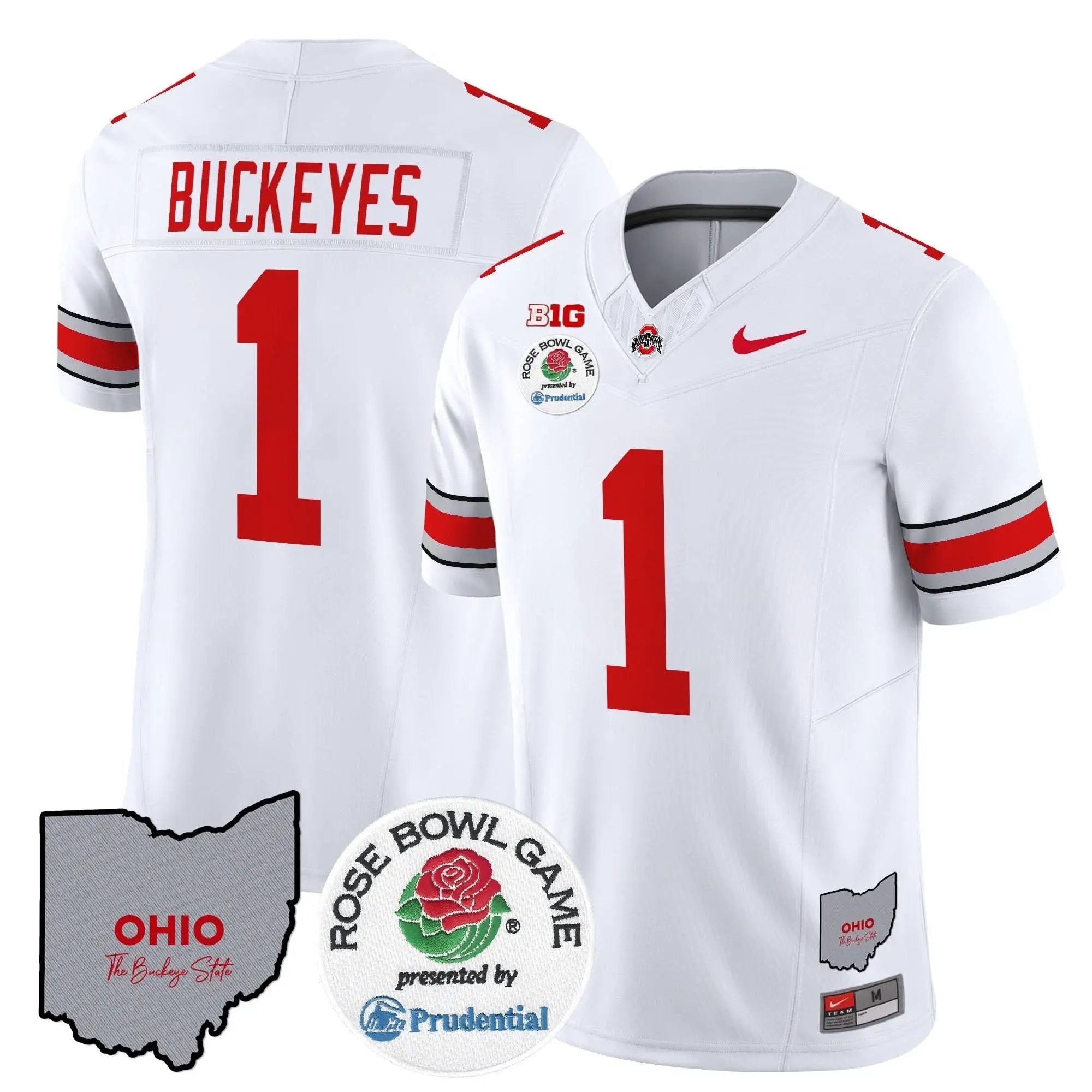 OSB Rose Bowl Vapor Limited Jersey V2 by Ohio State Buckeyes