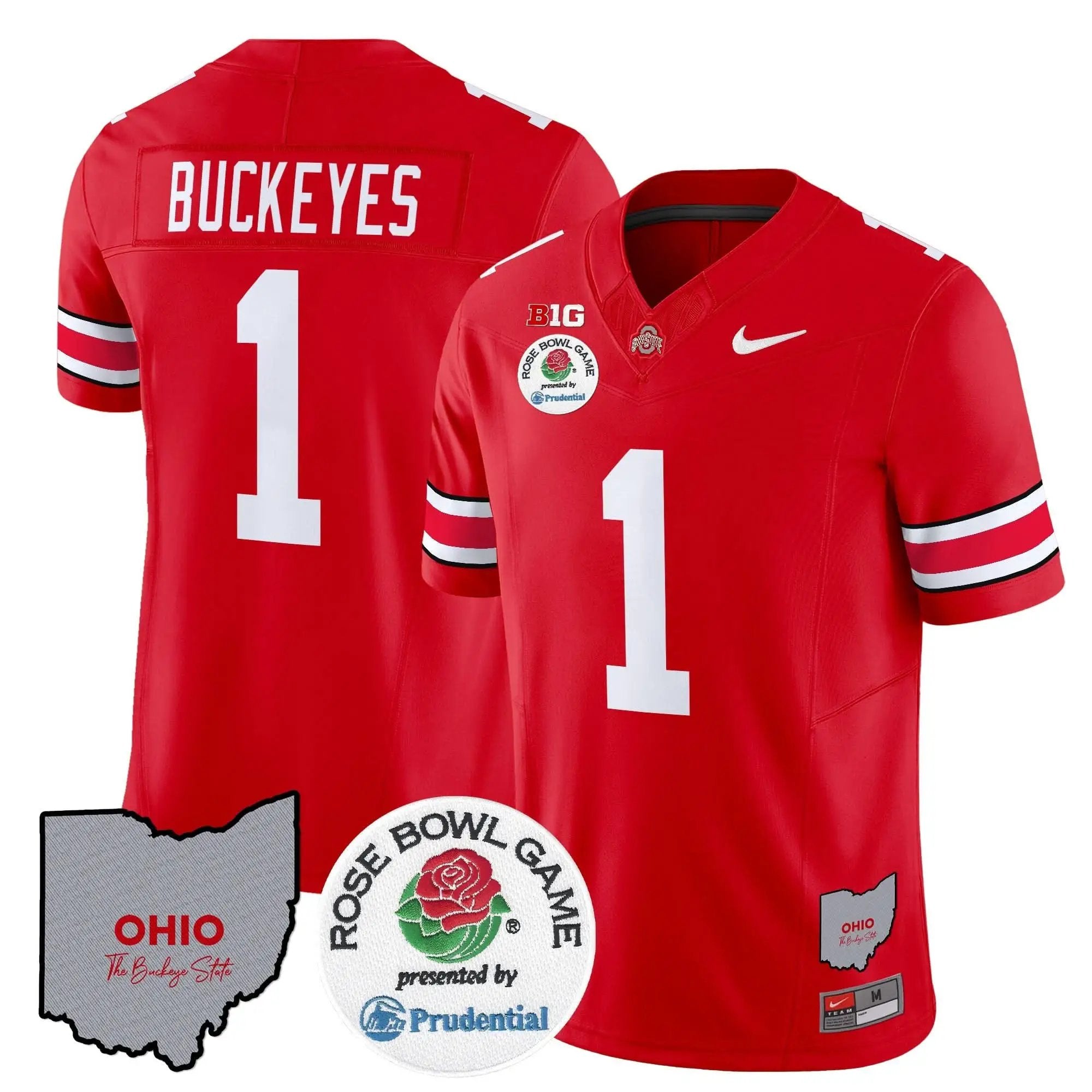 OSB Rose Bowl Vapor Limited Jersey V2 by Ohio State Buckeyes