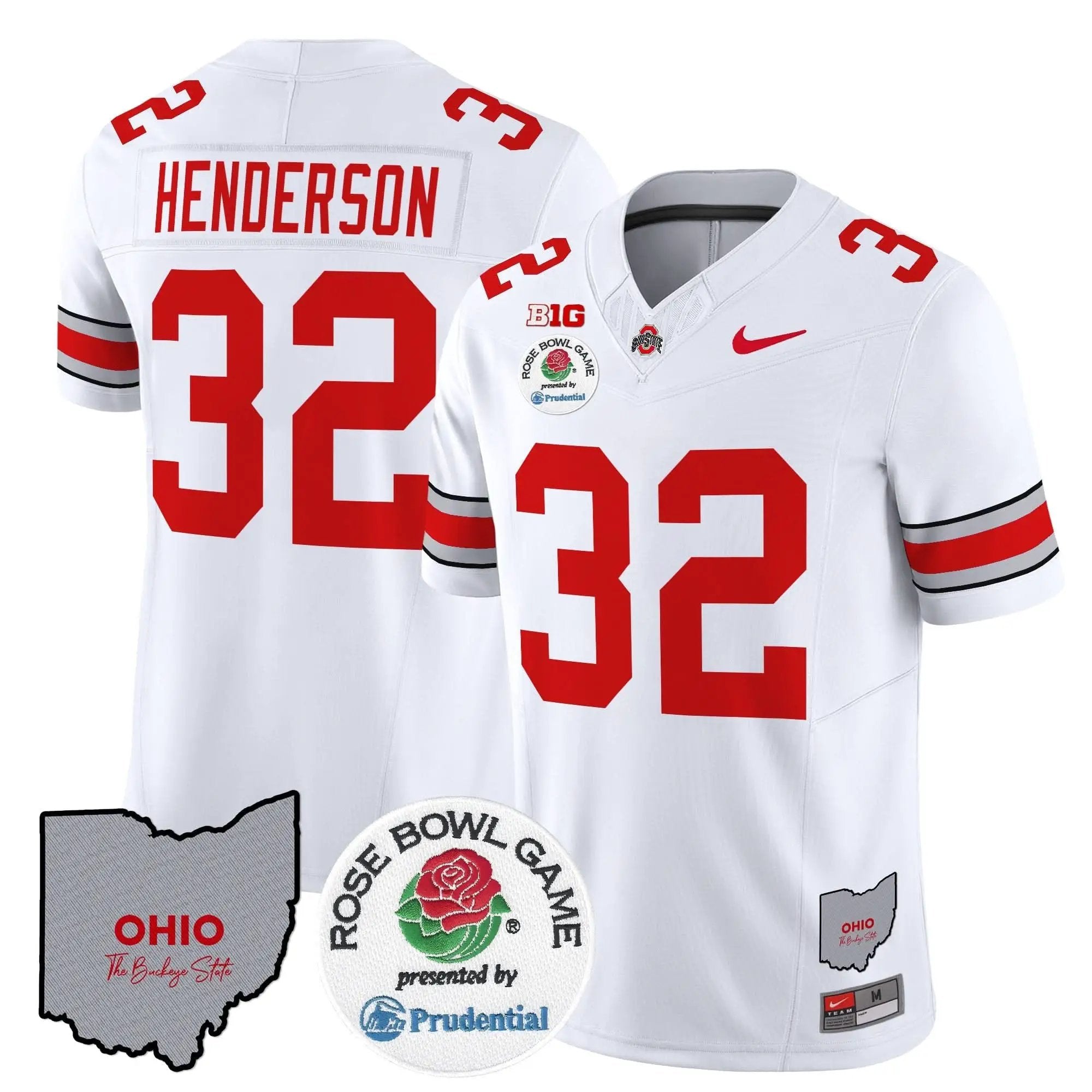 OSB Rose Bowl Vapor Limited Jersey V2 by Ohio State Buckeyes
