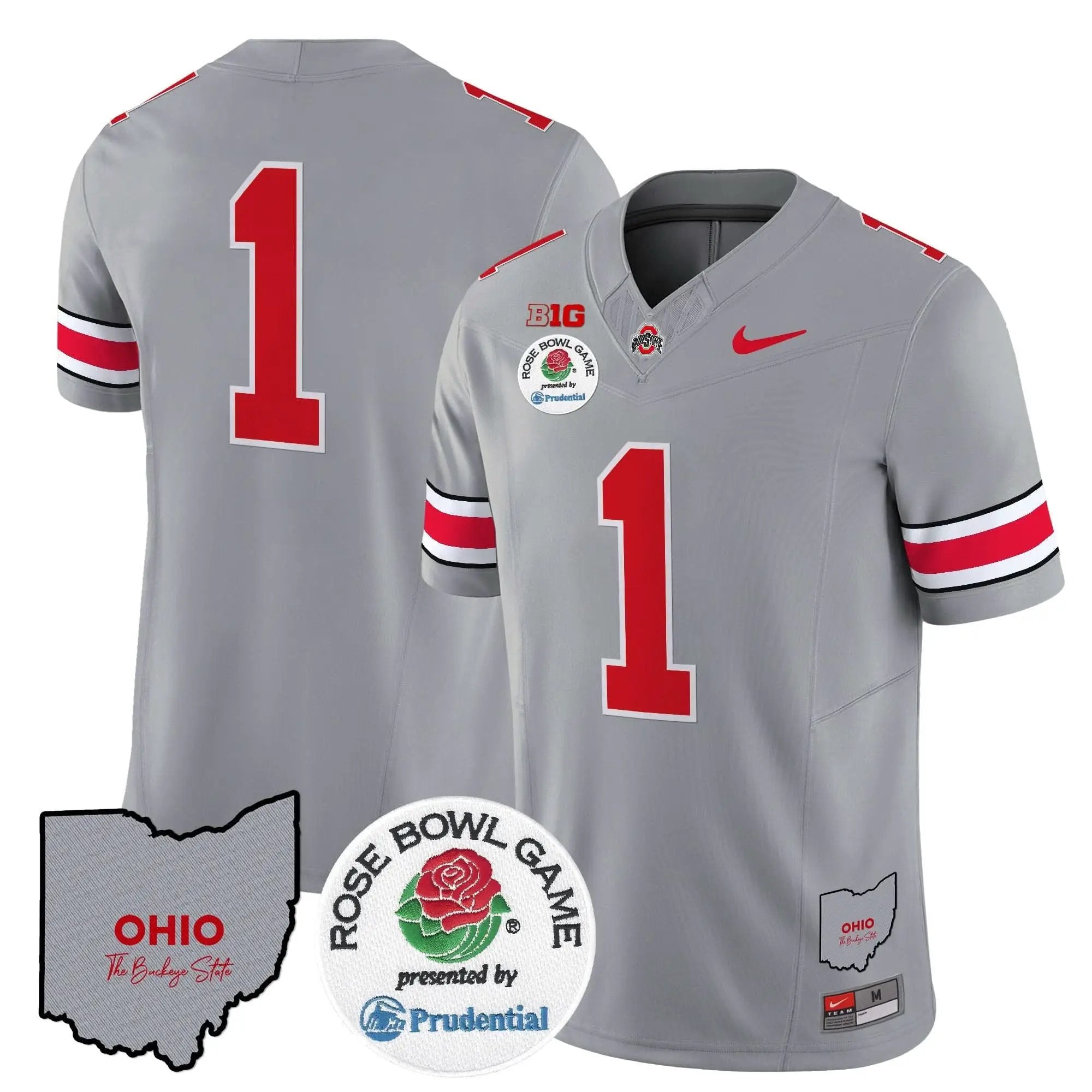 OSB Rose Bowl Vapor Limited Jersey V2 by Ohio State Buckeyes