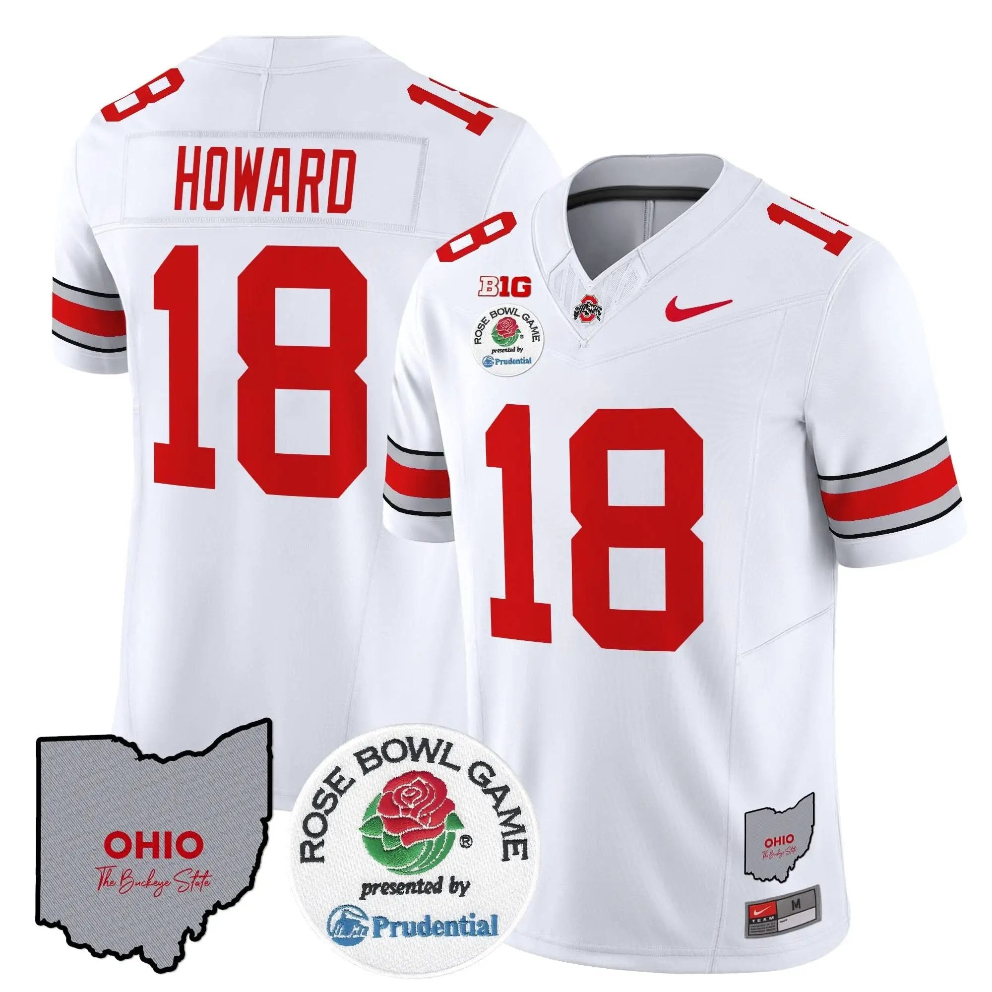 OSB Rose Bowl Vapor Limited Jersey V2 by Ohio State Buckeyes