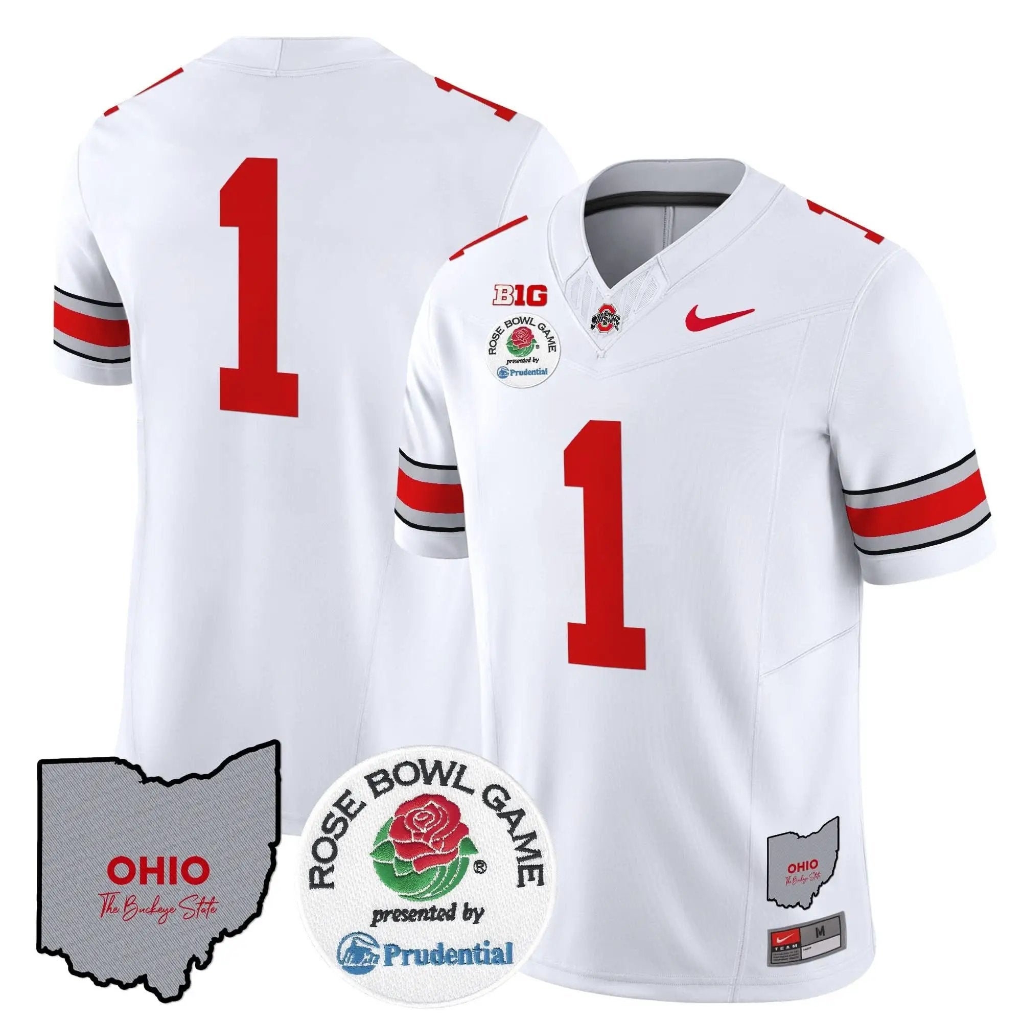 OSB Rose Bowl Vapor Limited Jersey V2 by Ohio State Buckeyes