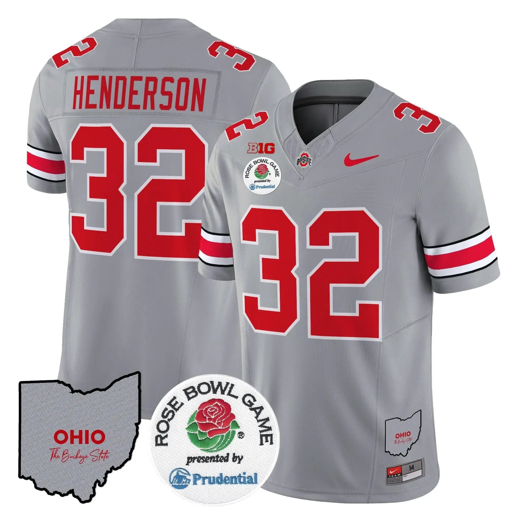 OSB Rose Bowl Vapor Limited Jersey V2 by Ohio State Buckeyes