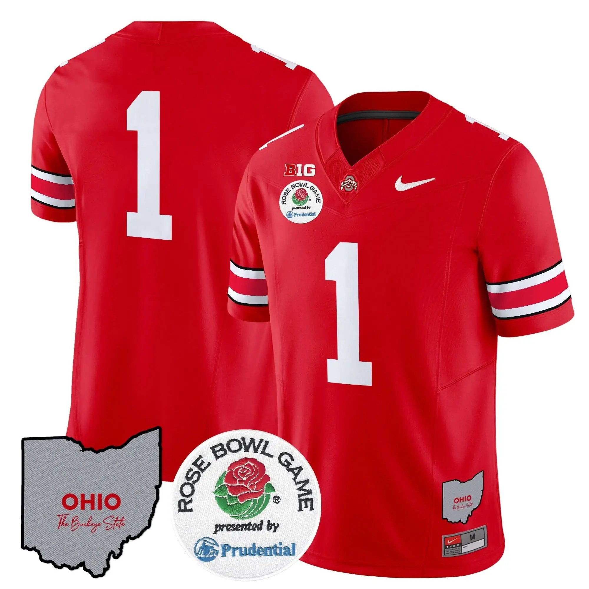 OSB Rose Bowl Vapor Limited Jersey V2 by Ohio State Buckeyes