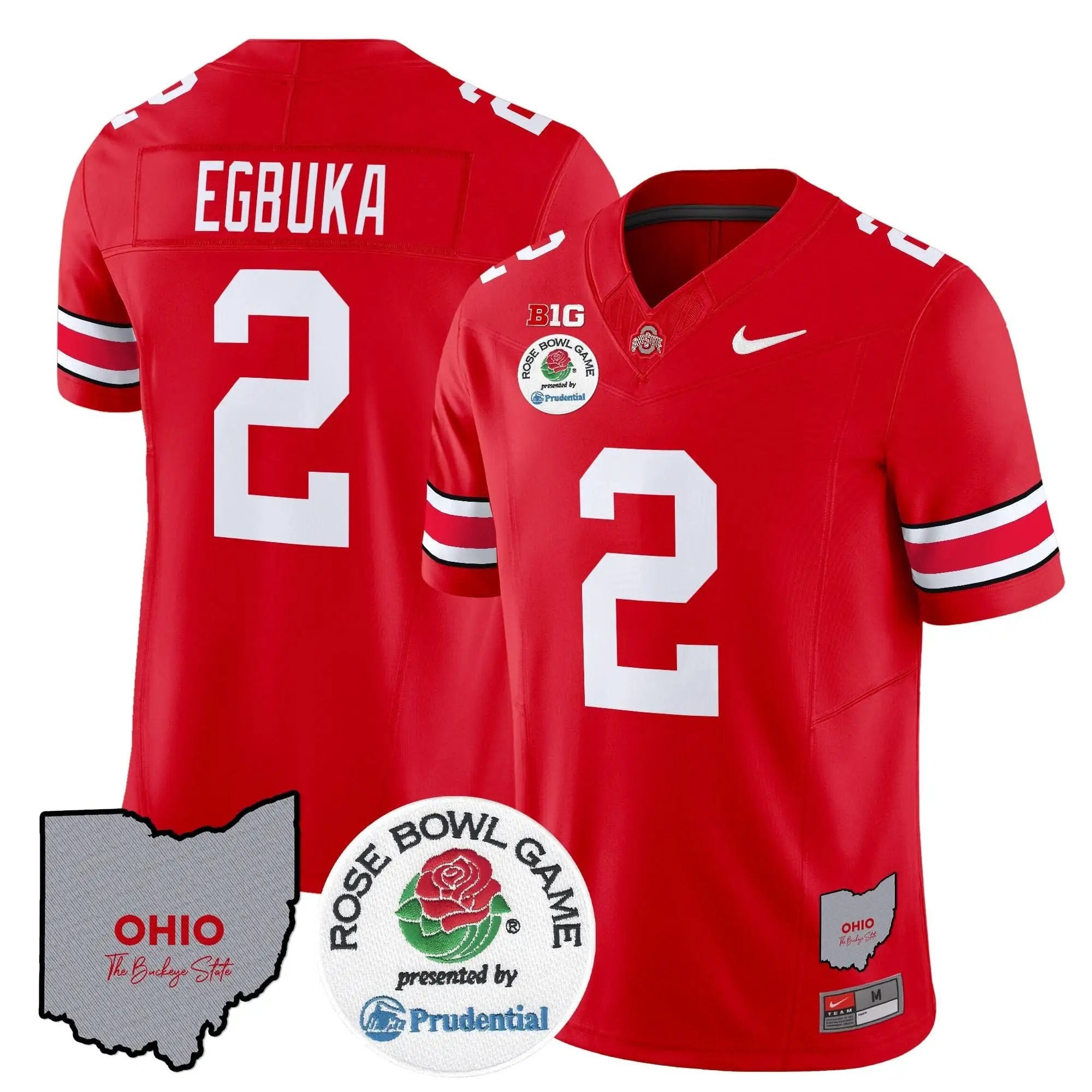 OSB Rose Bowl Vapor Limited Jersey V2 by Ohio State Buckeyes