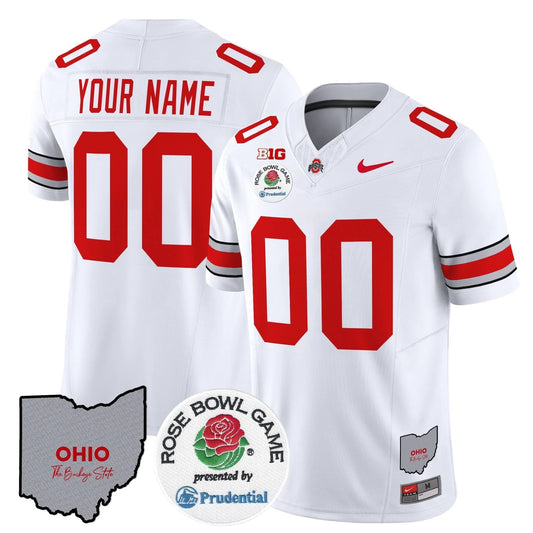 Custom Ohio State Buckeyes Jersey Rose Bowl Vapor Limited V2 Stitched All Colors by Ohio State Buckeyes