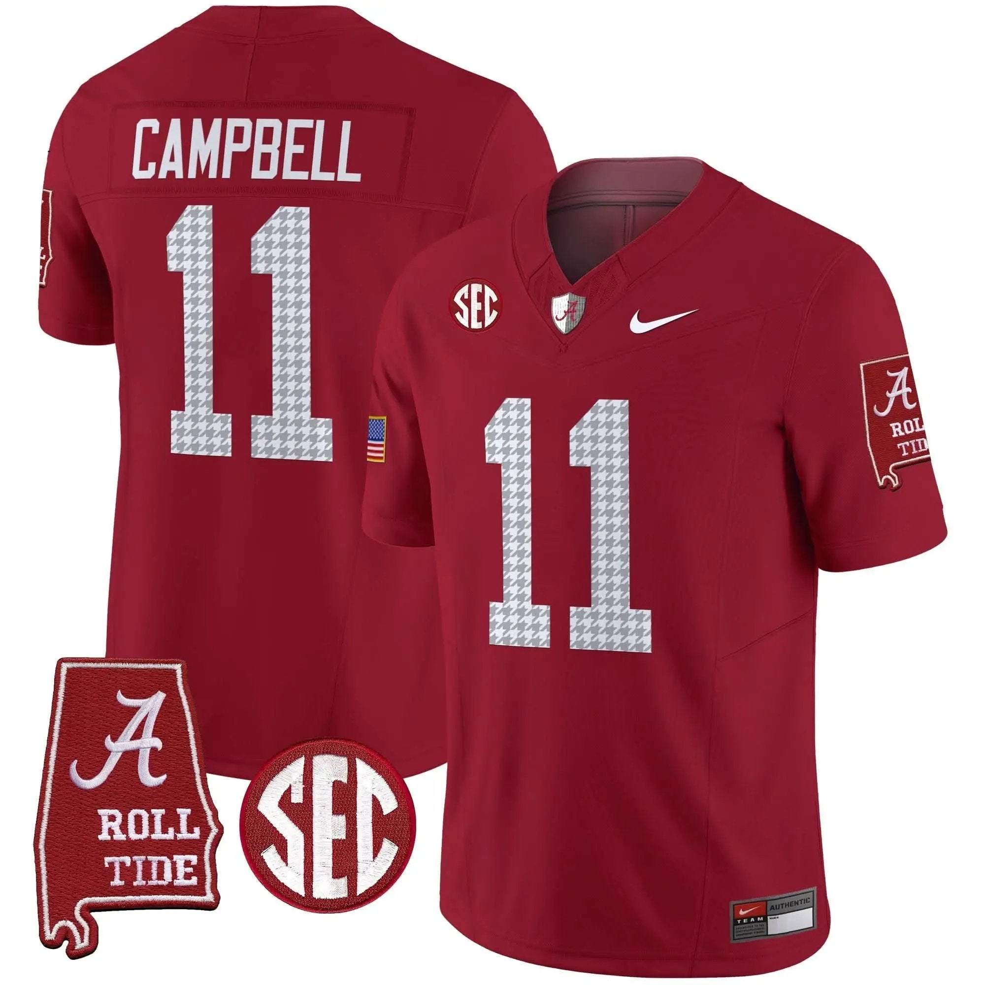 ACT Pro Combat Vapor Limited Jersey by Alabama Crimson Tide