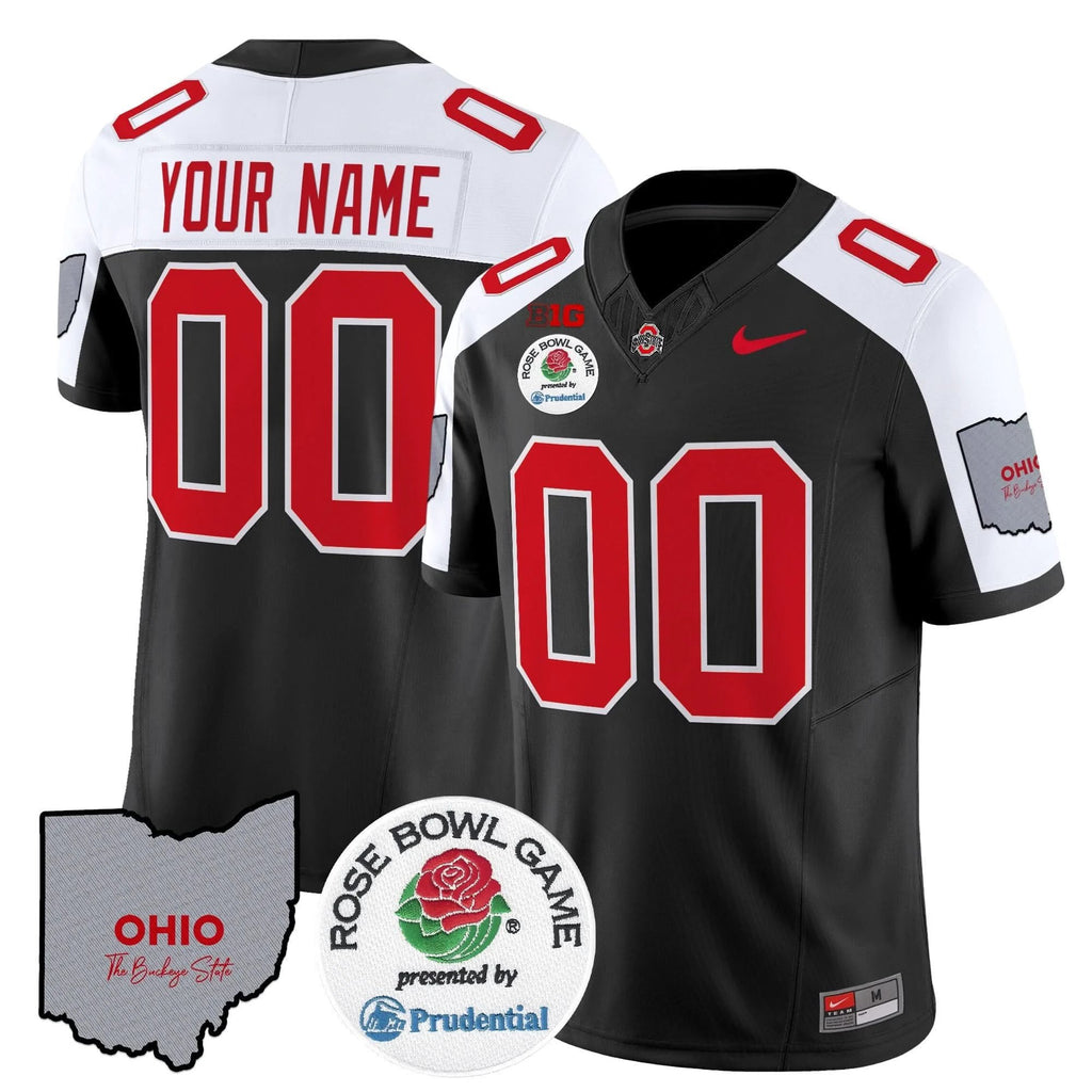Custom Ohio State Buckeyes Jersey Rose Bowl Vapor Limited V2 Stitched All Colors by Ohio State Buckeyes
