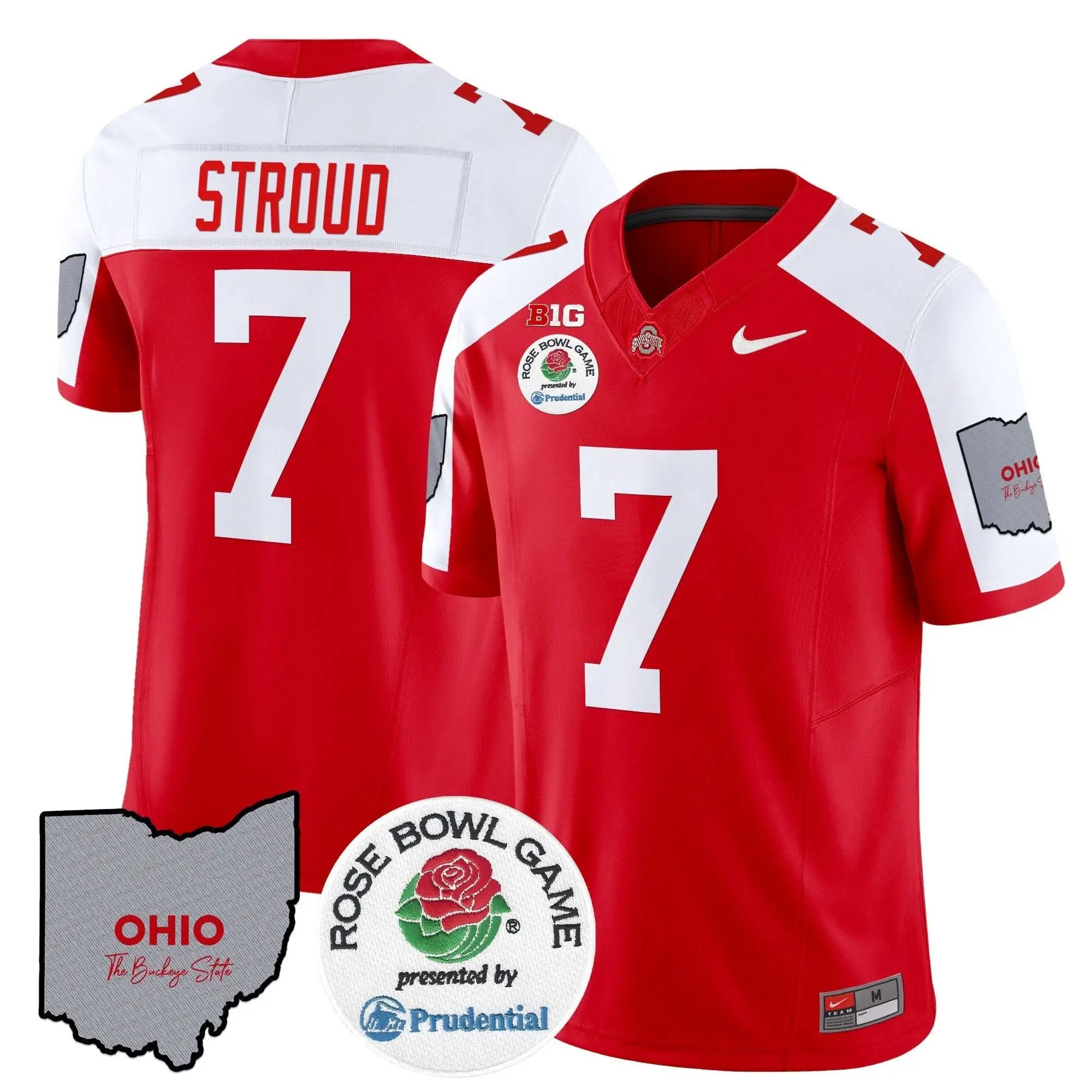 OSB Rose Bowl Vapor Limited Jersey V2 by Ohio State Buckeyes